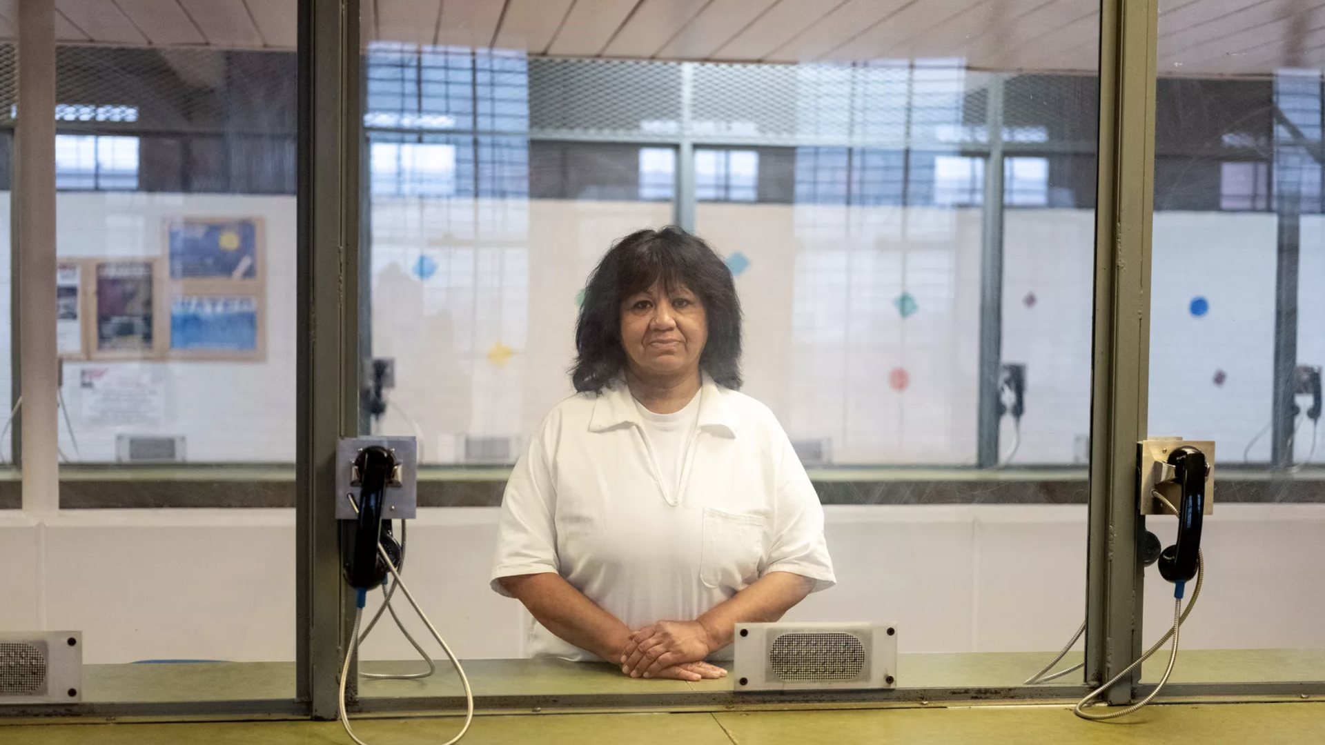 A photo of Melissa Lucio in prison
