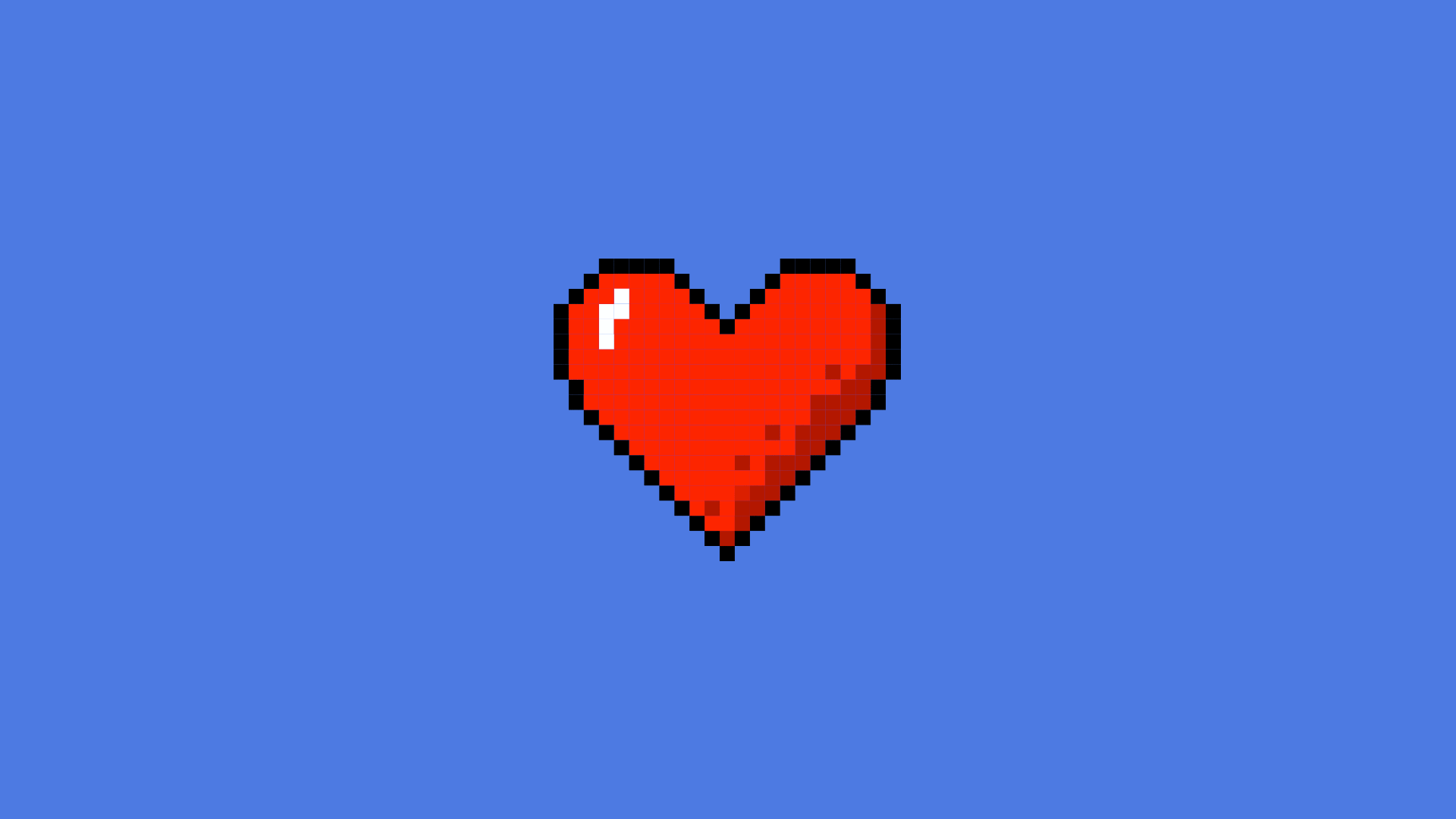 Animated illustration of a pixelated heart breaking apart.