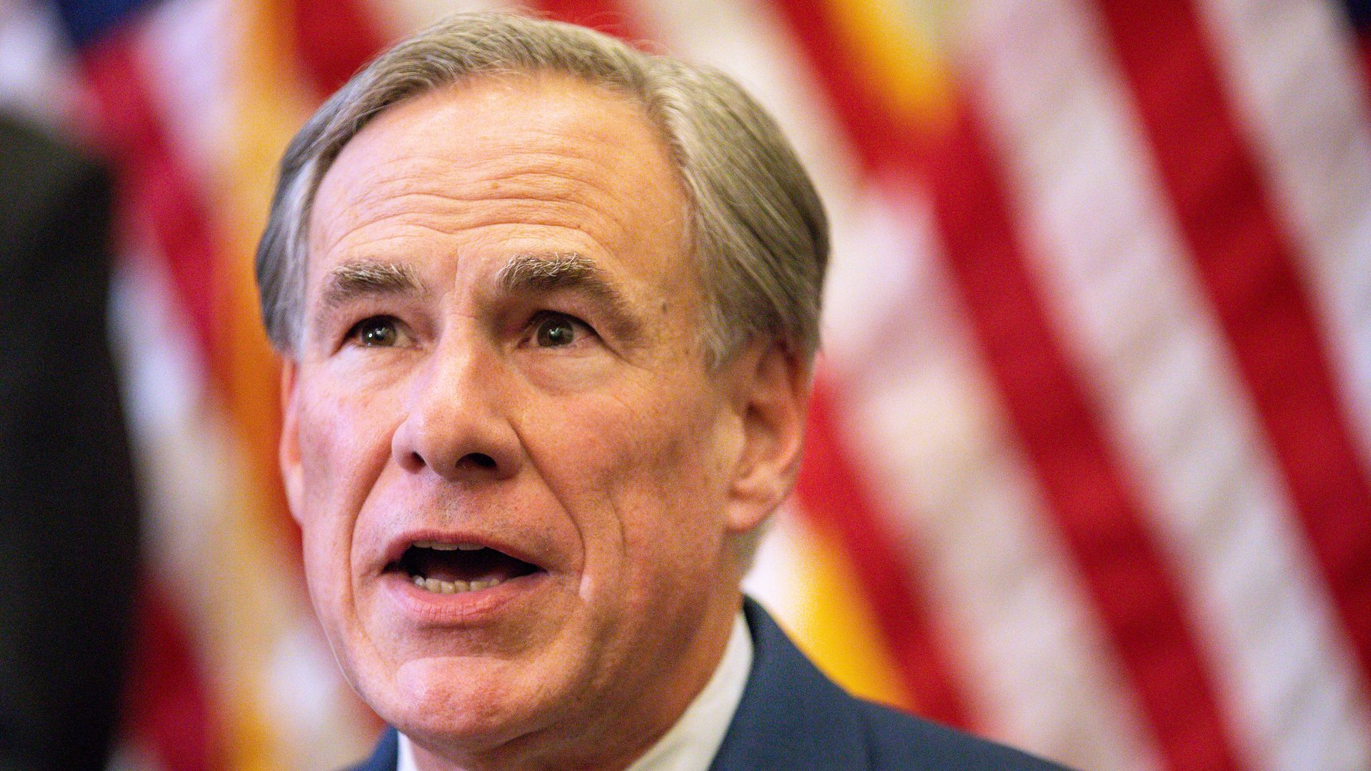 Texas Governor Greg Abbott speaks during a press conference