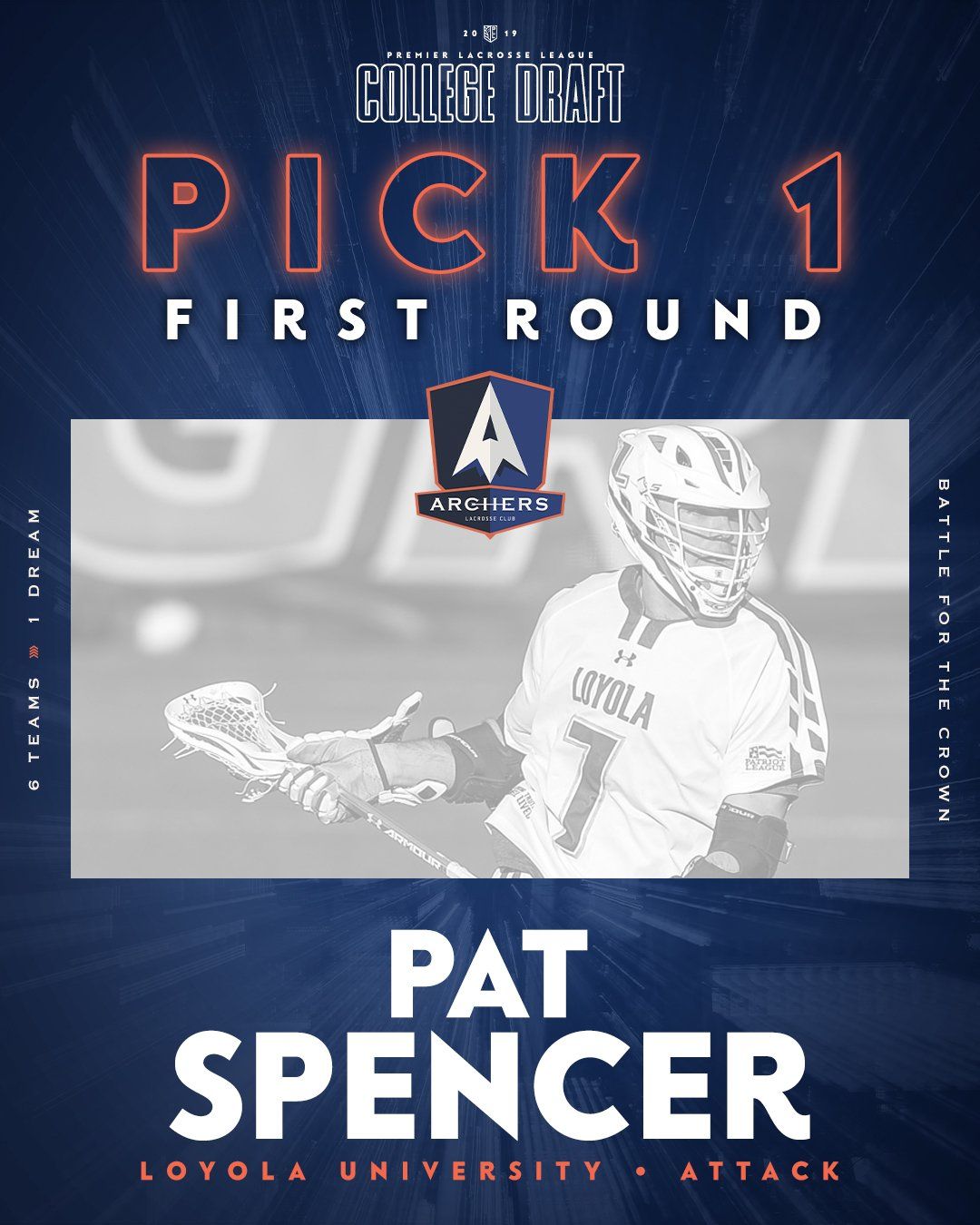 Pat Spencer's draft selection page