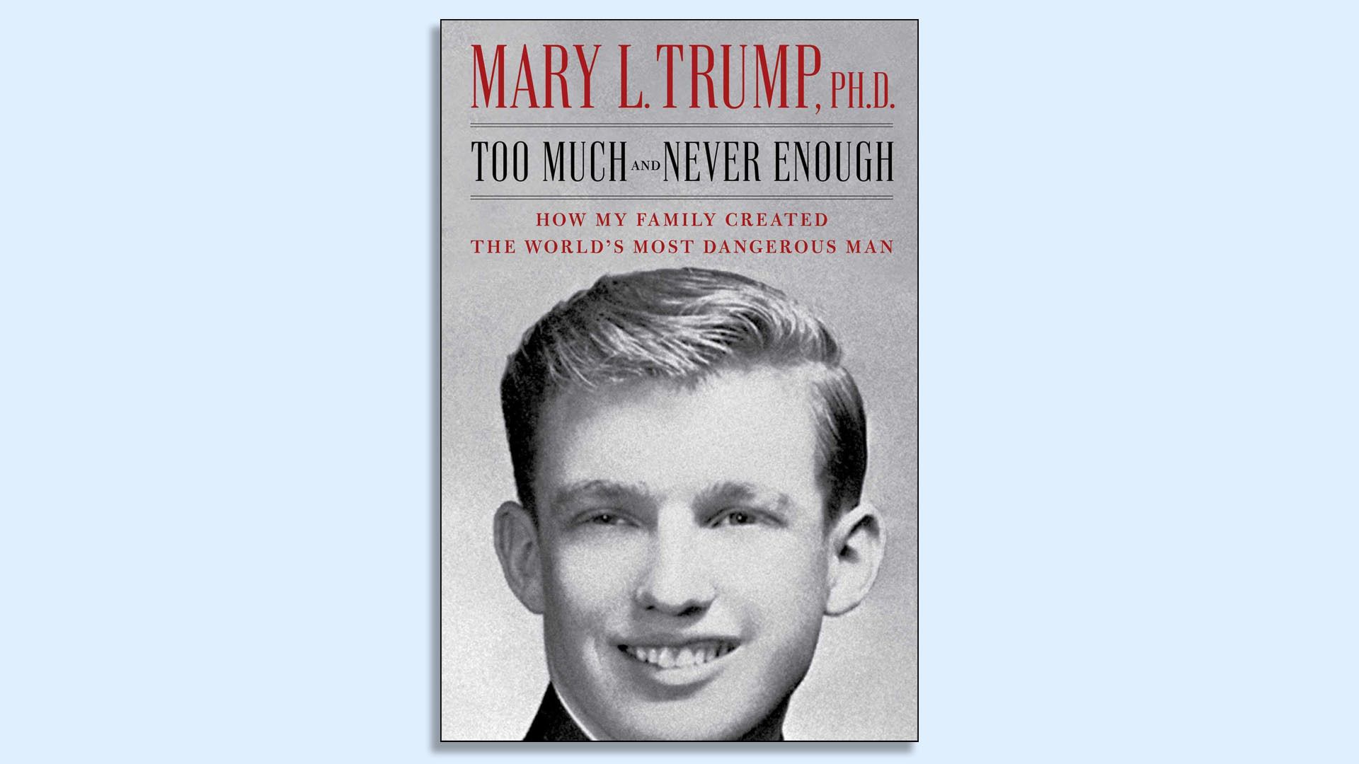 Cover of Mary Trump's book about Donald Trump