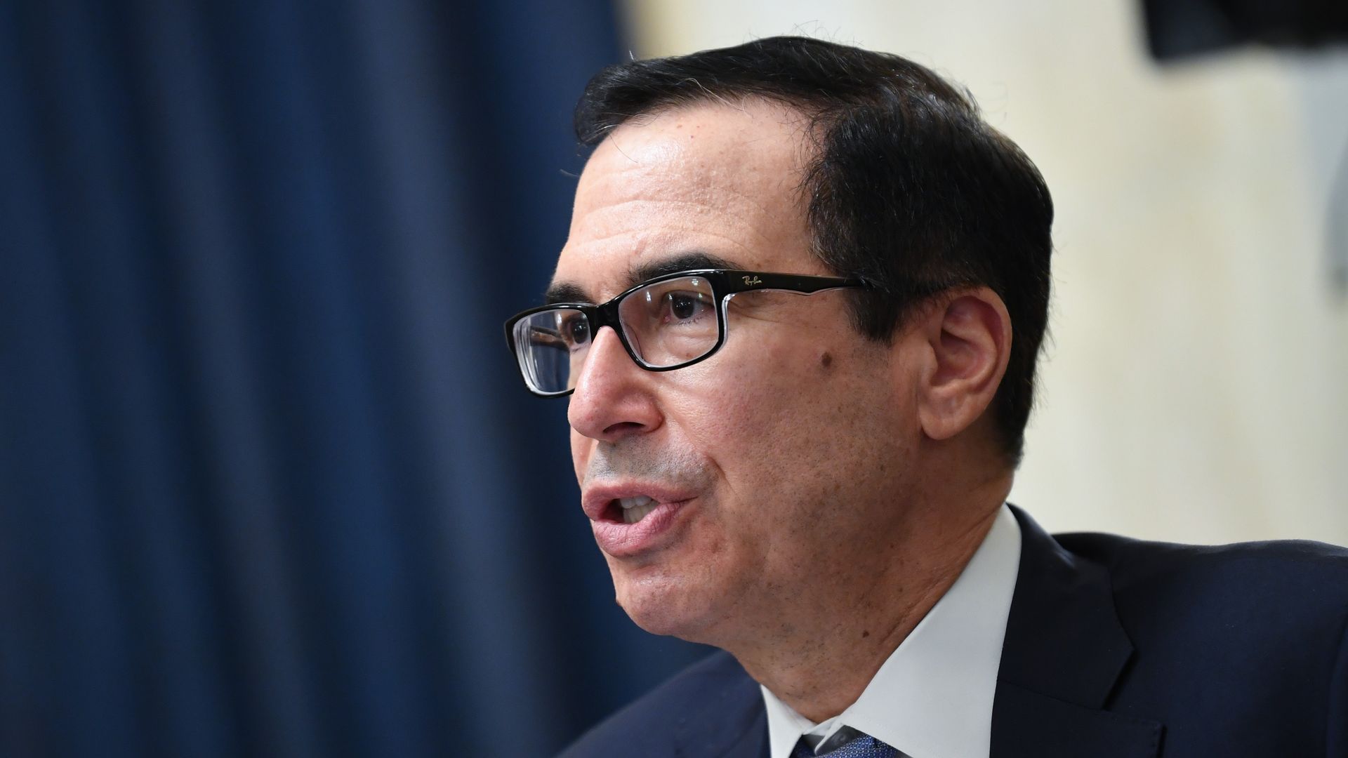 Secretary of Treasury Steven Mnuchin speaking