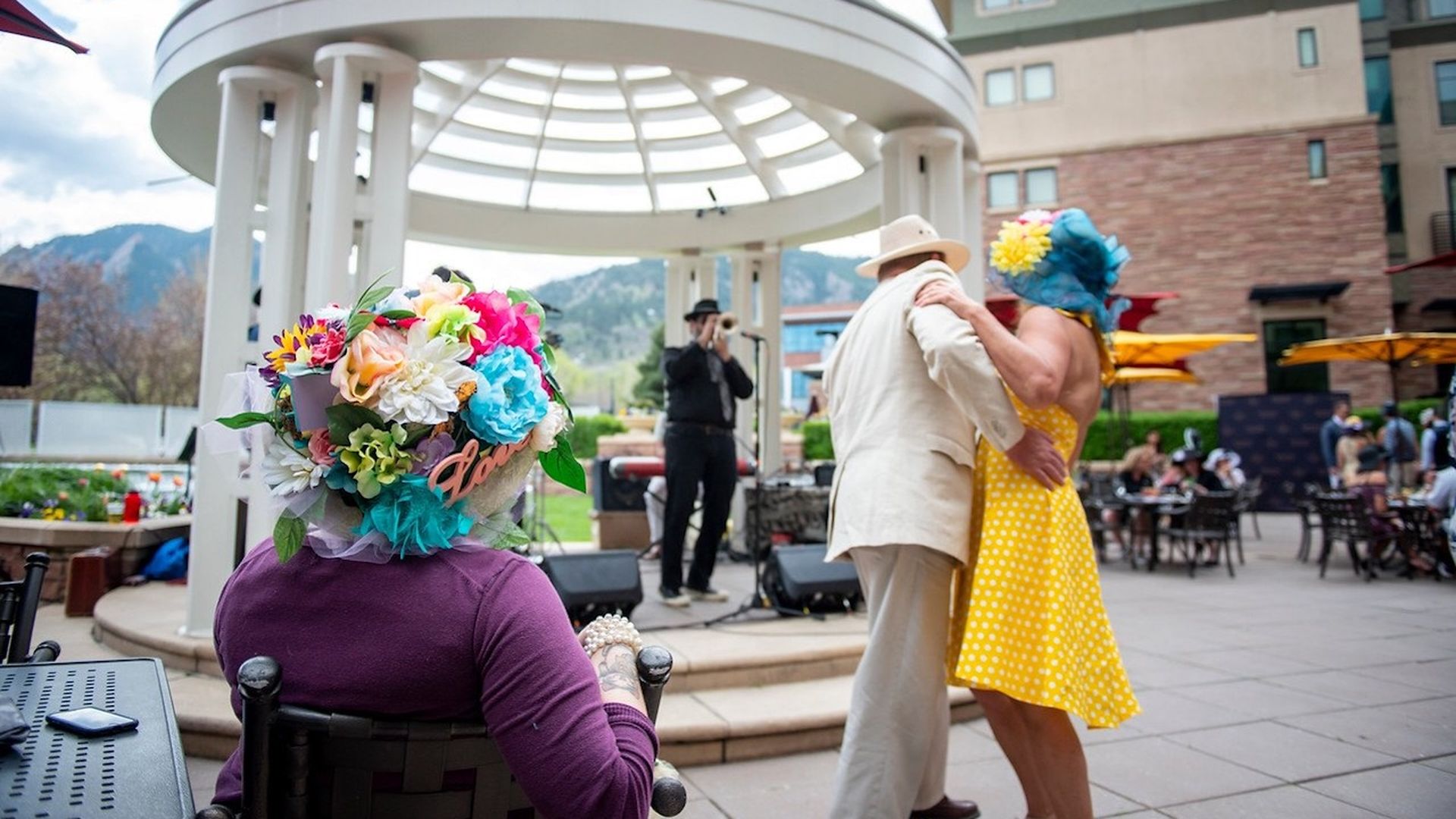 A couple dances at the St Julien Hotel & Spa's annual Kentucky Derby party. Photo: Courtesy of the St Julien Hotel & Spa