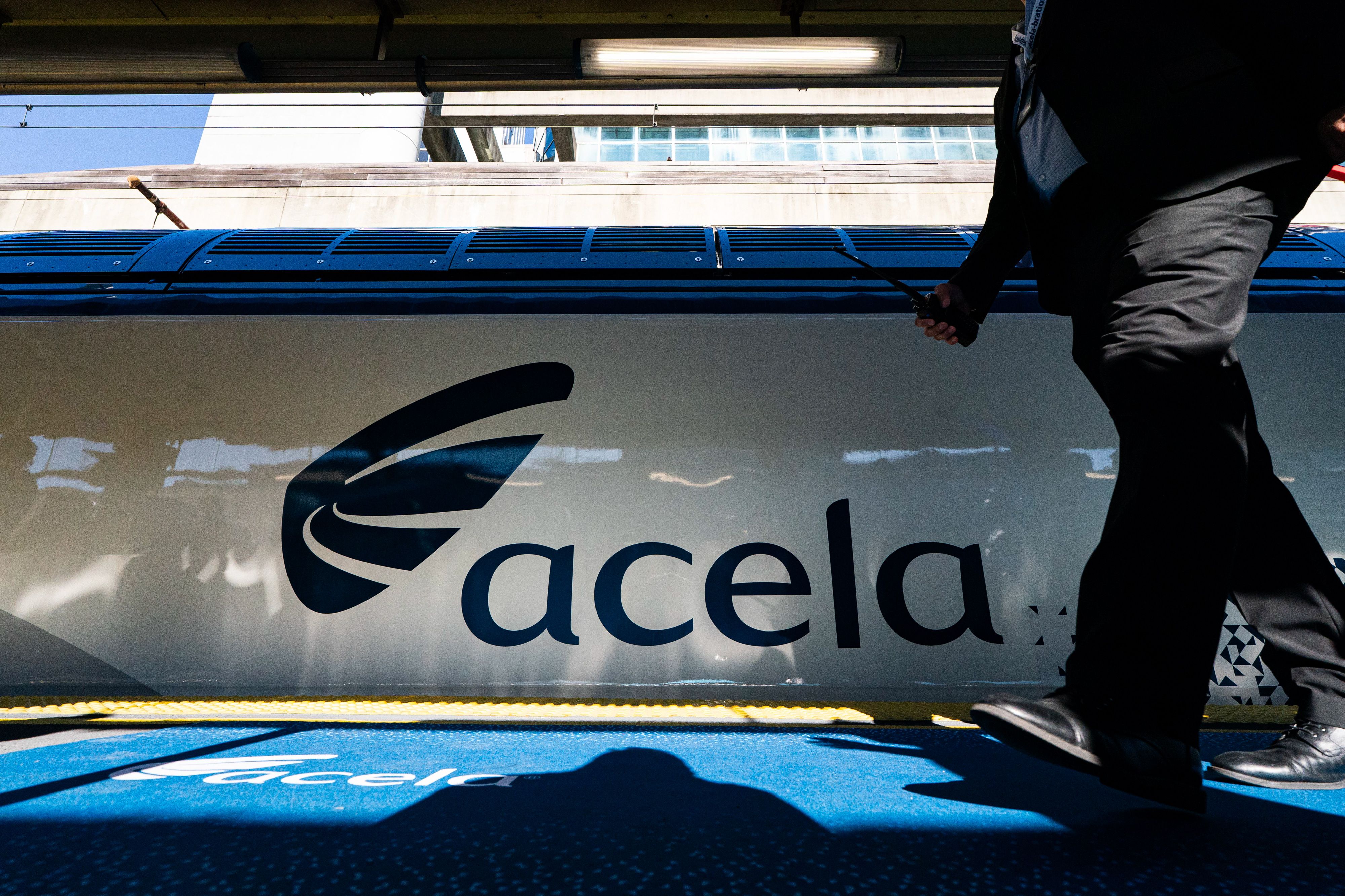 A NextGen Acela before its inaugural ride from Union Station in D.C. last month.