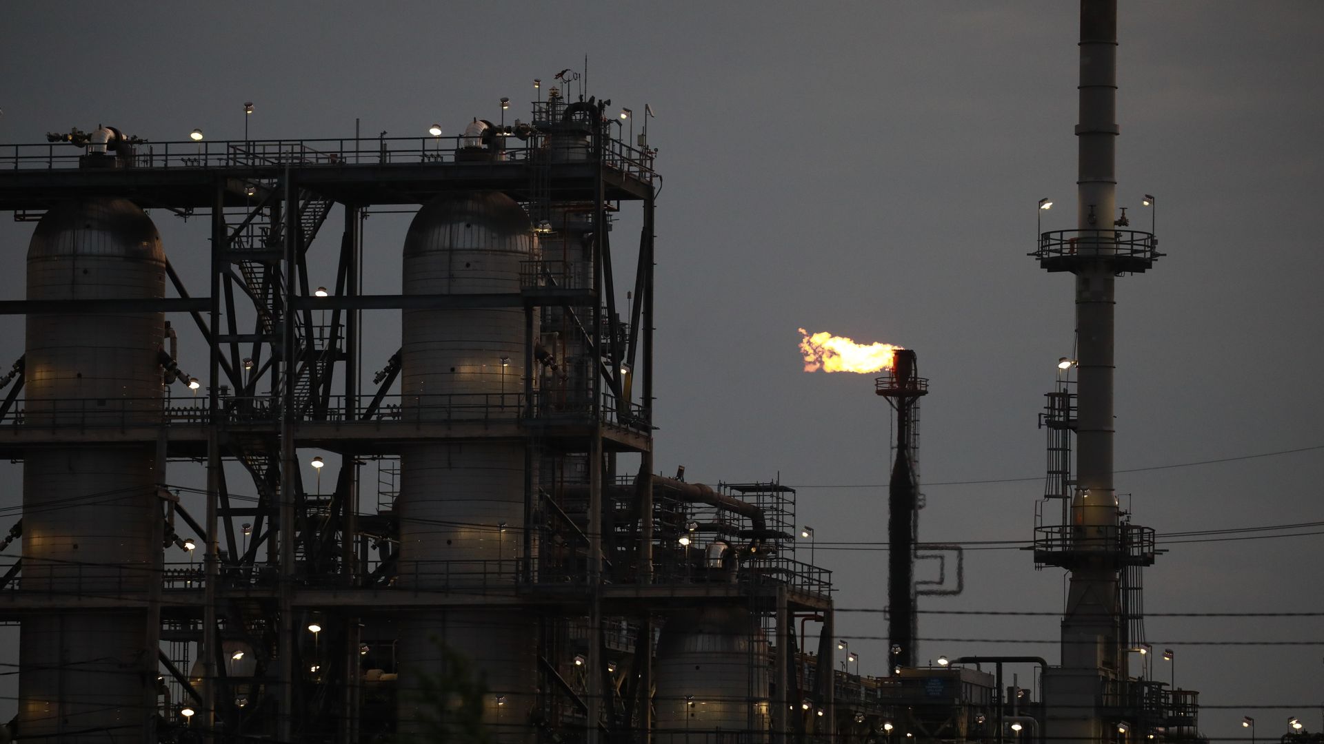 Oil Flare at a BP plant