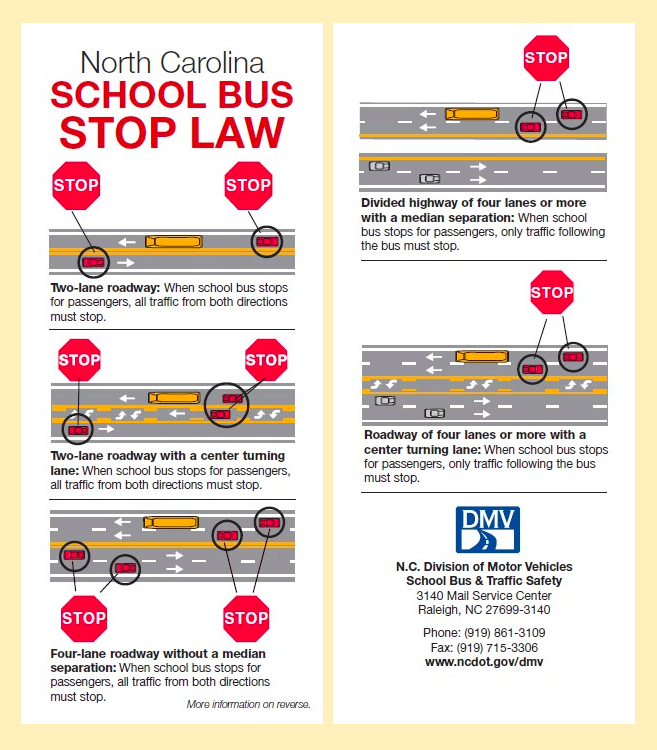 NCDOT Bus Stop Law