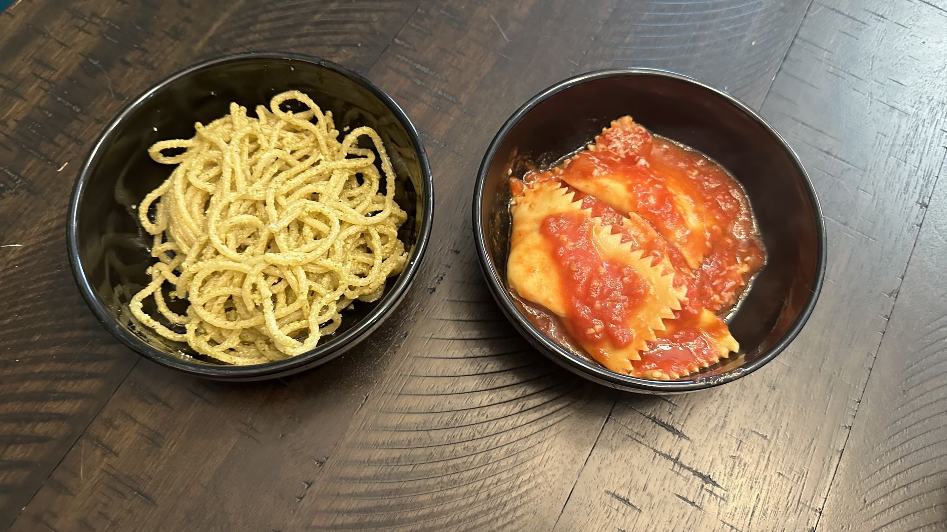 photo of finished pasta dishes