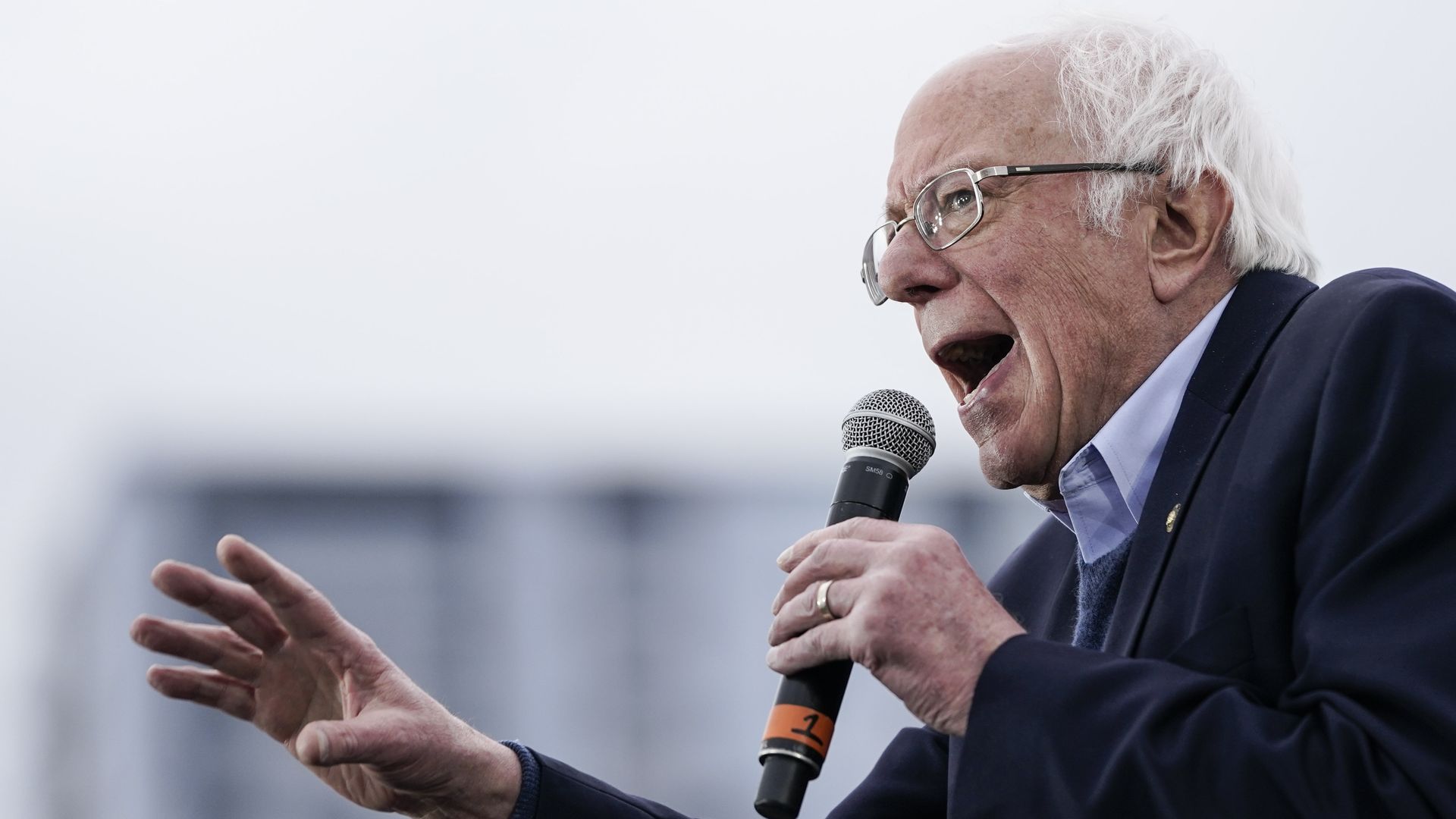  Democratic presidential candidate Sen. Bernie Sanders (I-VT) speaks during a campaign rally at Vic Mathias Shores Park on February 23, 2020 in Austin, Texas. 