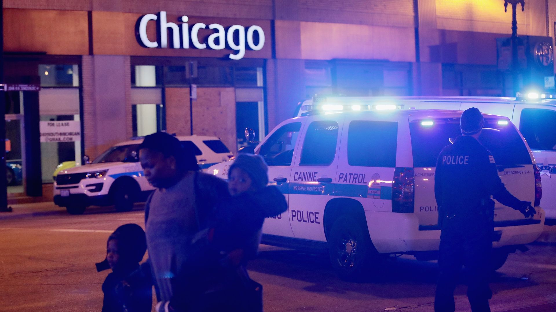 Police secure the scene near Mercy Hospital after a gunman opened fire on November 19, 2018 in Chicago, Illinois