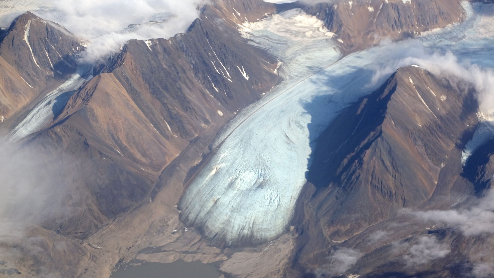 Glacier in Svalbard, Norway.