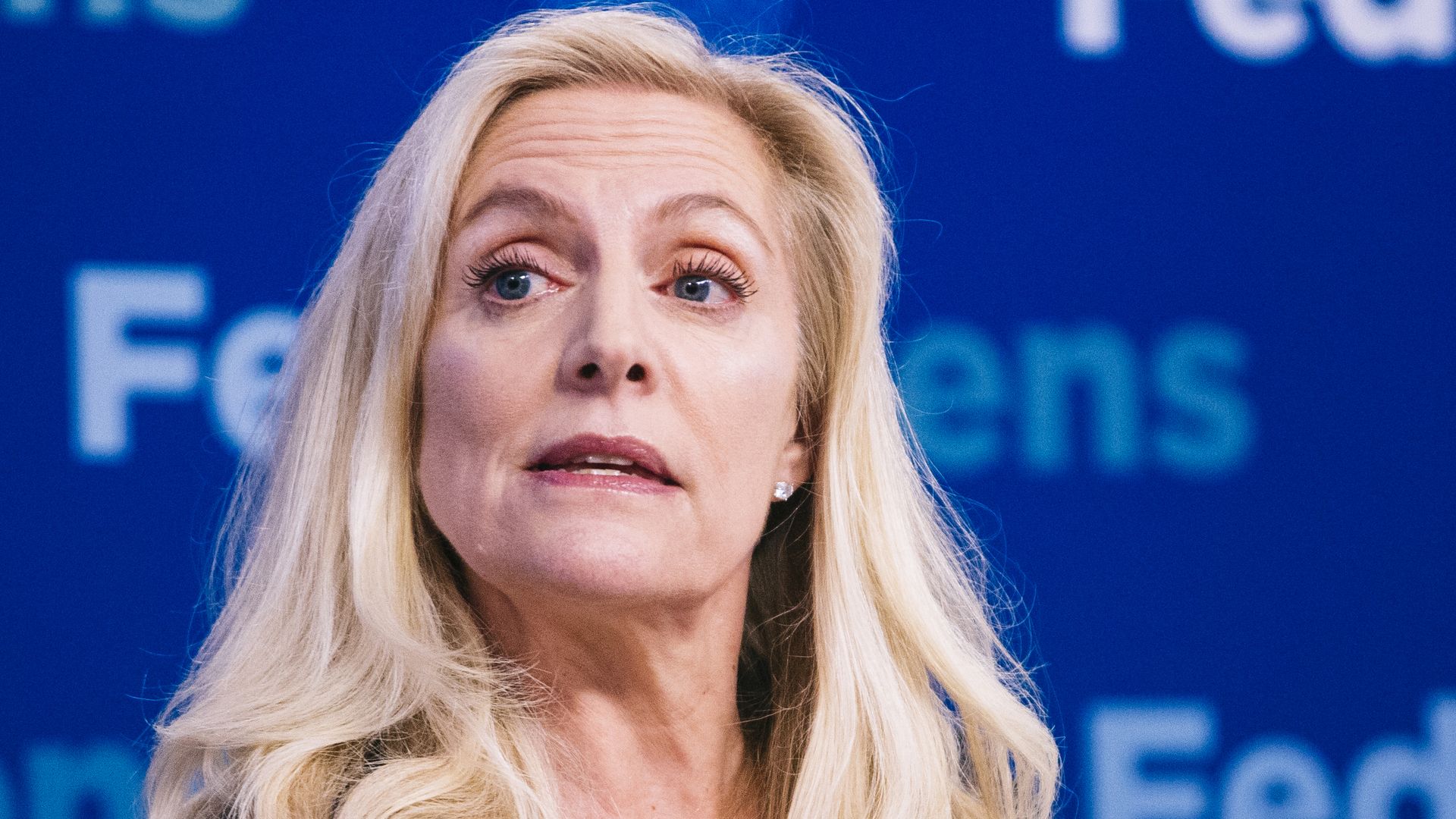 Shot of Fed official Lael Brainard