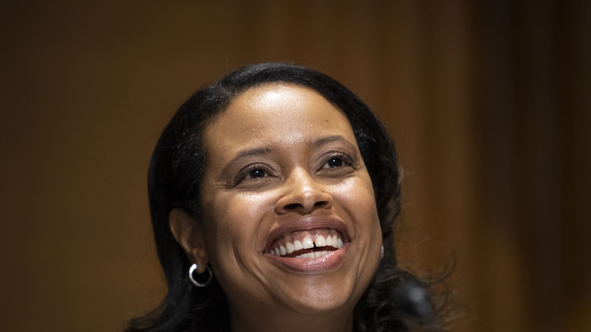 Chiquita Brooks-LaSure testifies before the Senate Finance Committee during her nomination hearing to be administrator of the Centers for Medicare & Medicaid Services in Washington on Thursday, April 15, 2021