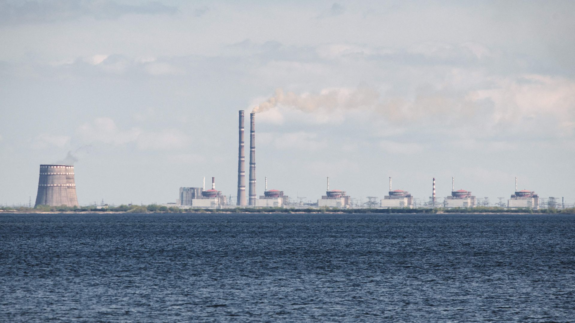 The Zaporizhzhia nuclear power plant near Enerhodar, Ukraine, in April 2022.