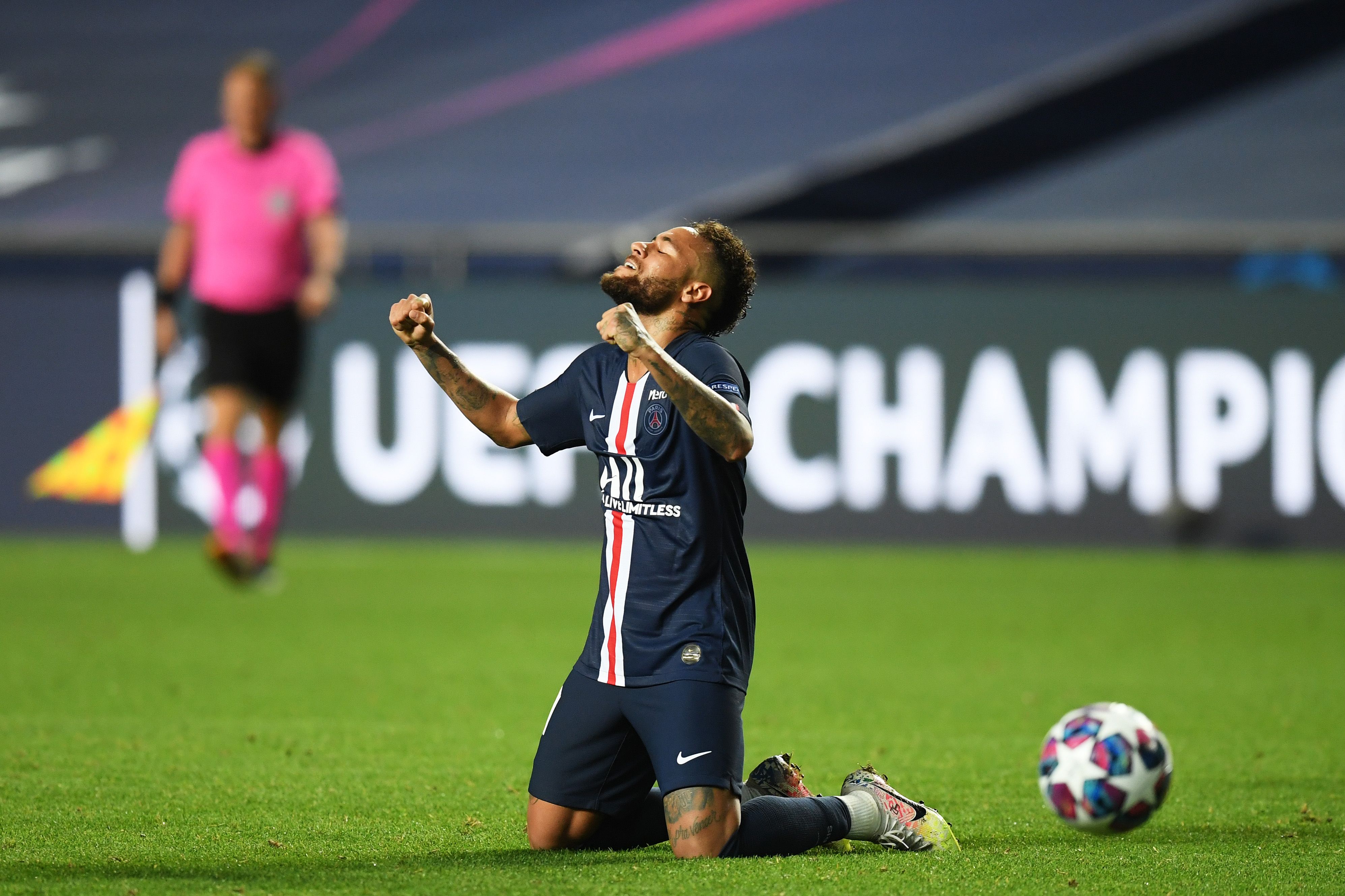 Neymar celebrates