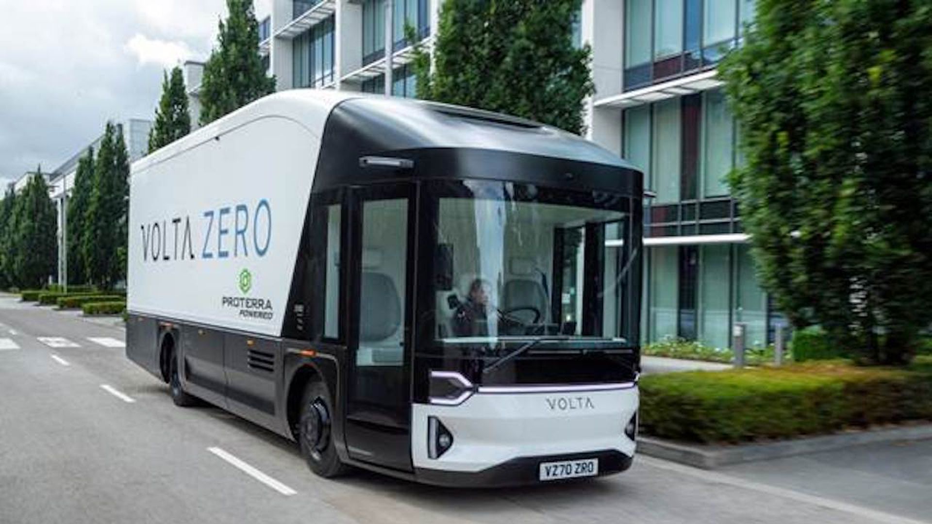 Photo of the Volta Zero urban freight vehicle.