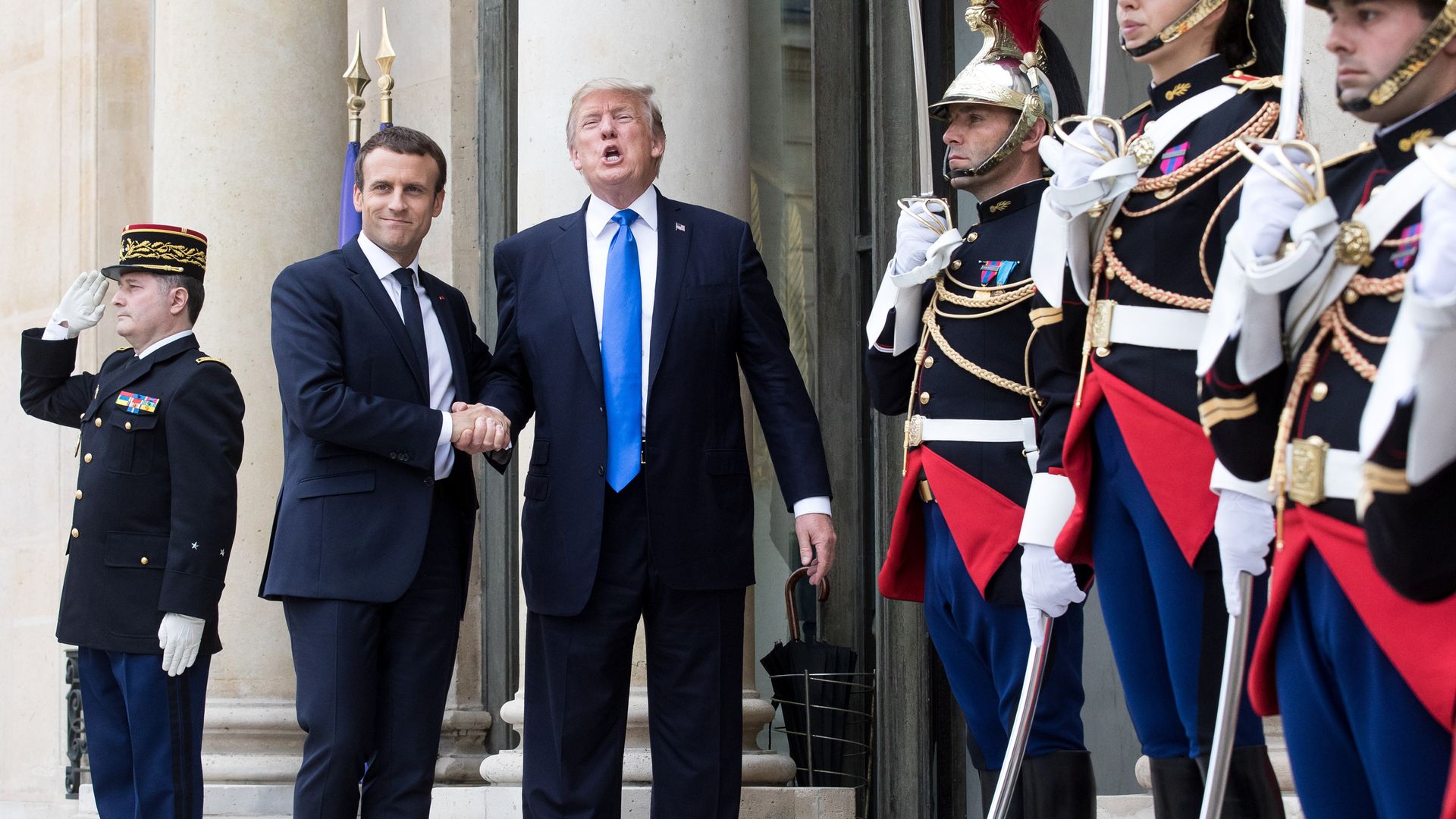 Trump and Macron