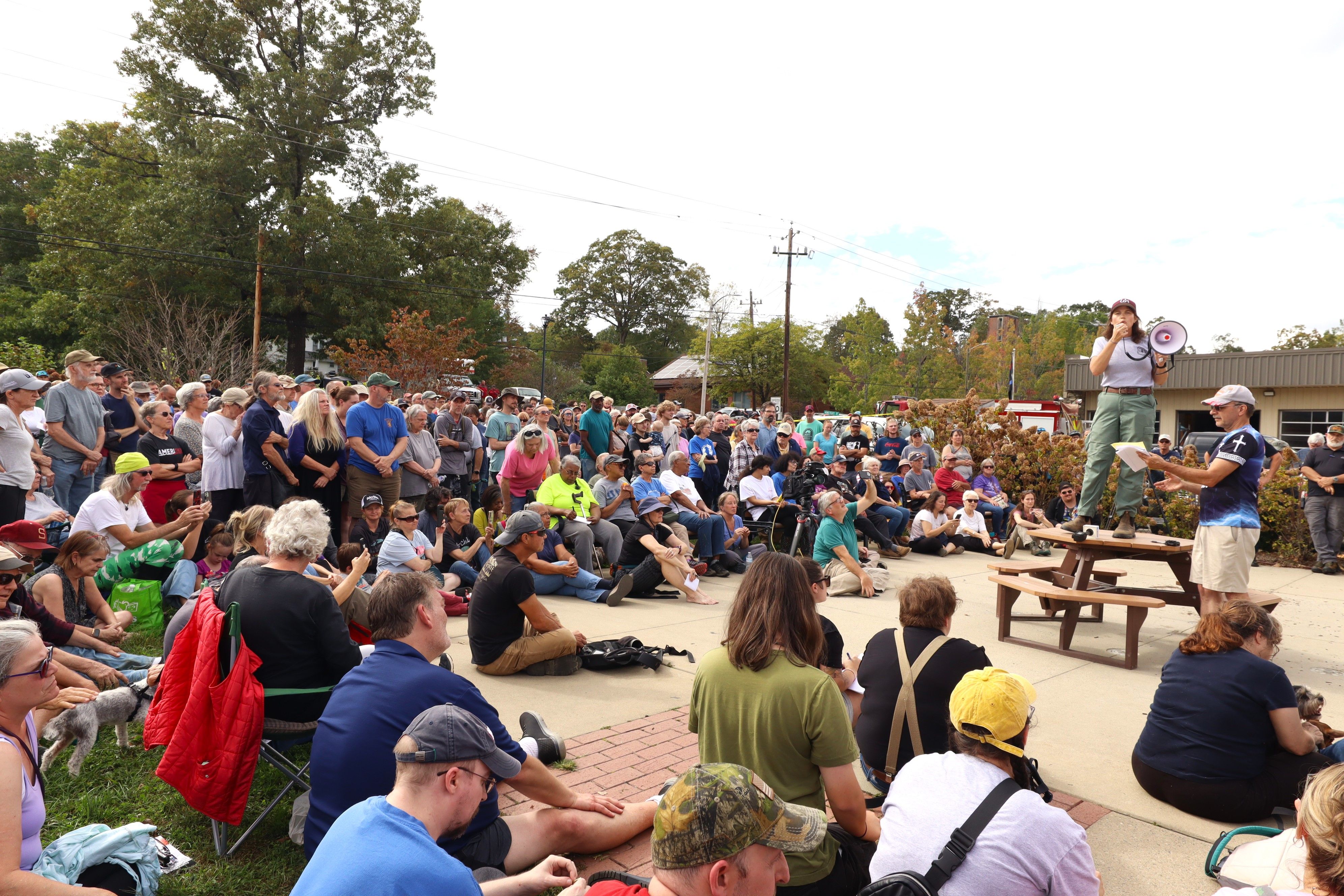 Black Mountain North Carolina town square meeting