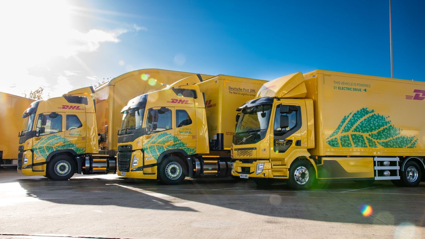 DHL revs up buying electric trucks, planes and bio jet fuel