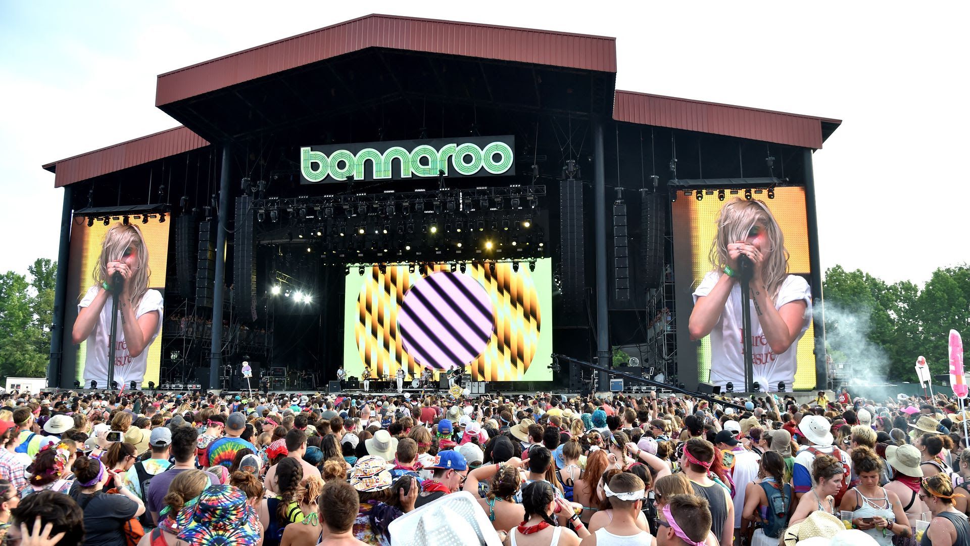 Paramore playing Bonnaroo in 2018. 