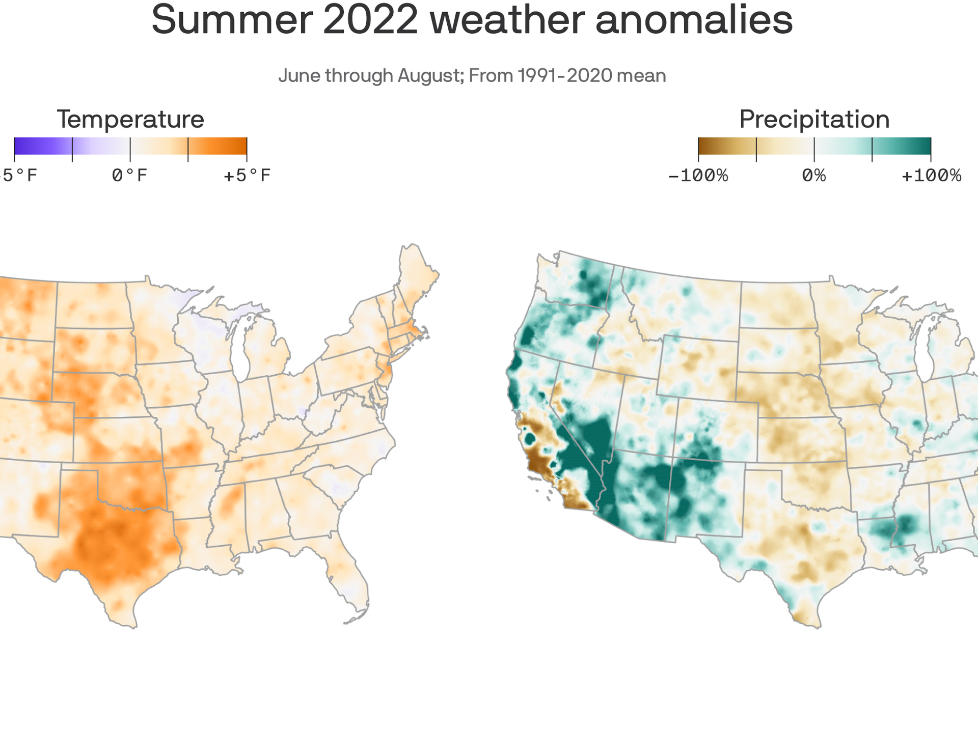 America's extreme summer weather of 2022, in maps