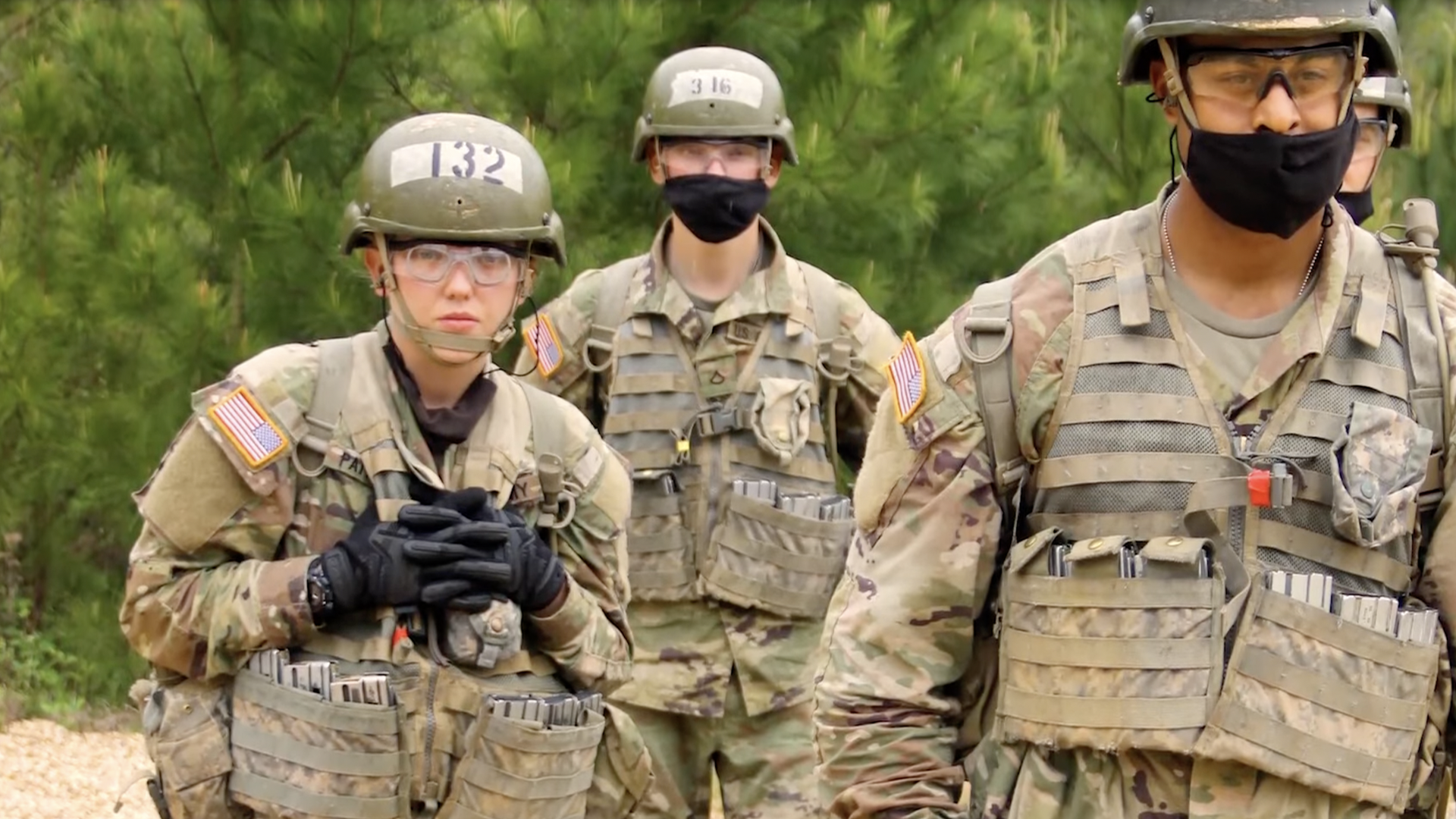 Pfc. Taylor Patterson, the first woman enlisted infantry soldier in the Iowa National Guard.