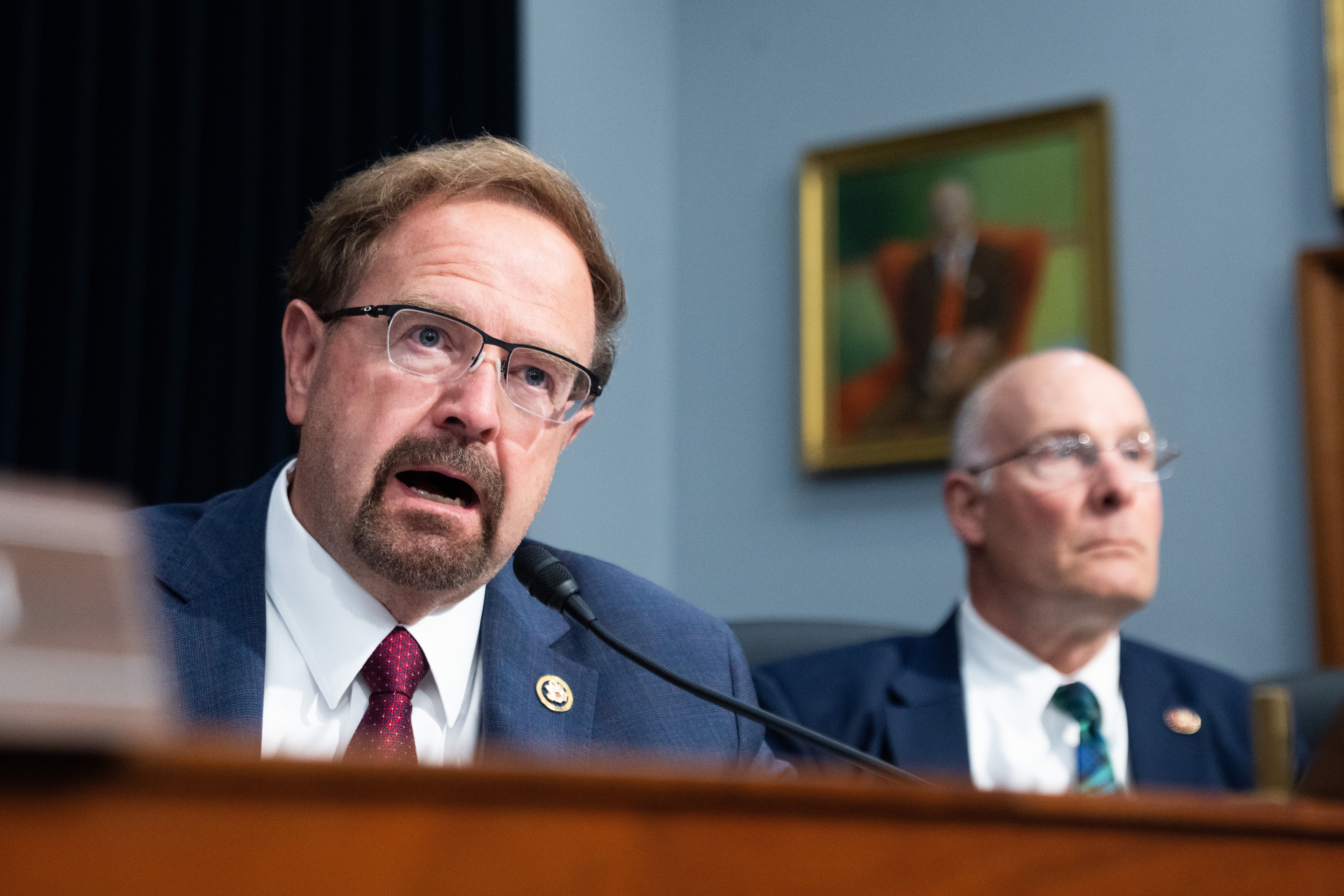 Rep. Chuck Edwards (R-N.C.) speaks during a House Appropriations Committee hearing last month.