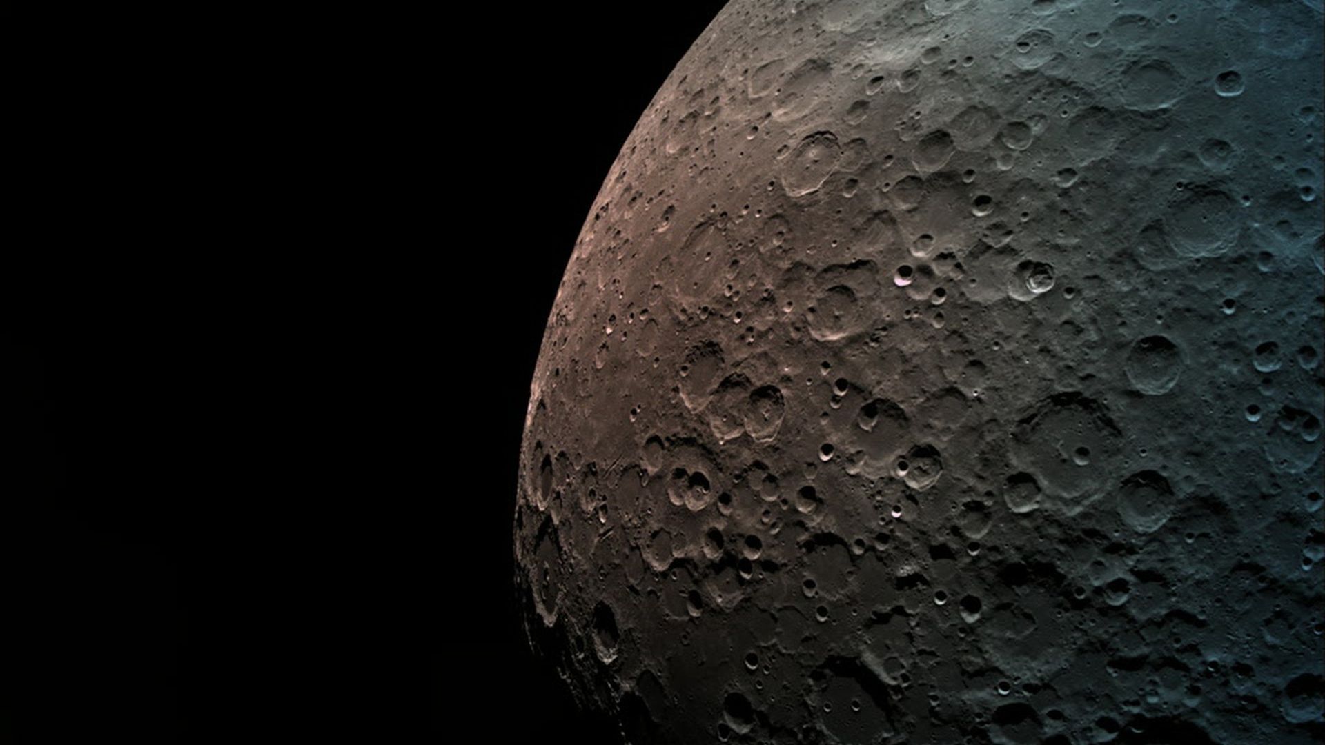 The moon as seen by Israel's Beresheet lander.