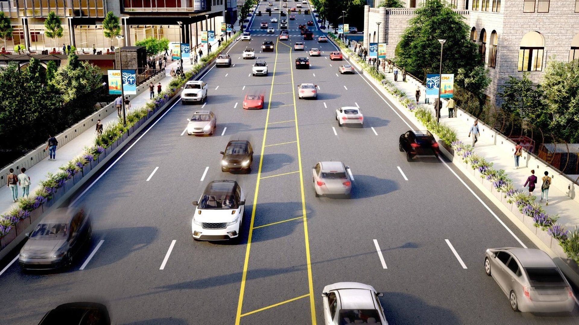 A rendering of the Broadway bridge