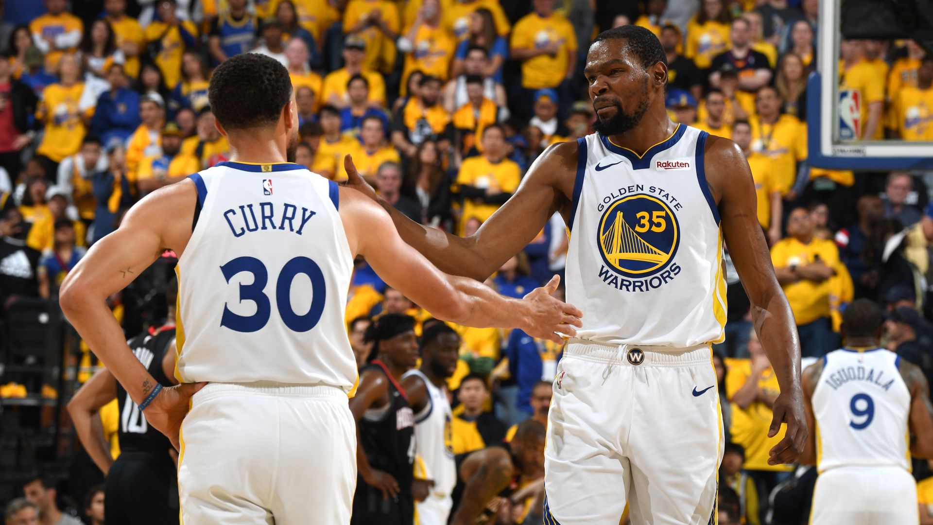 Steph Curry and Kevin Durant.