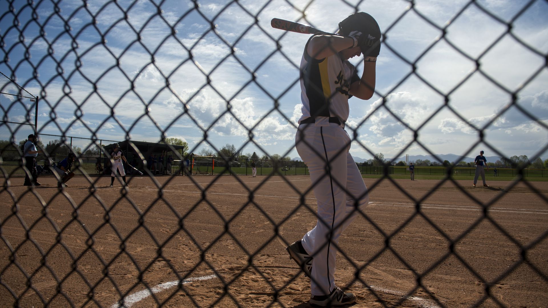A baseball game at Northwest Open Space in Northglenn.