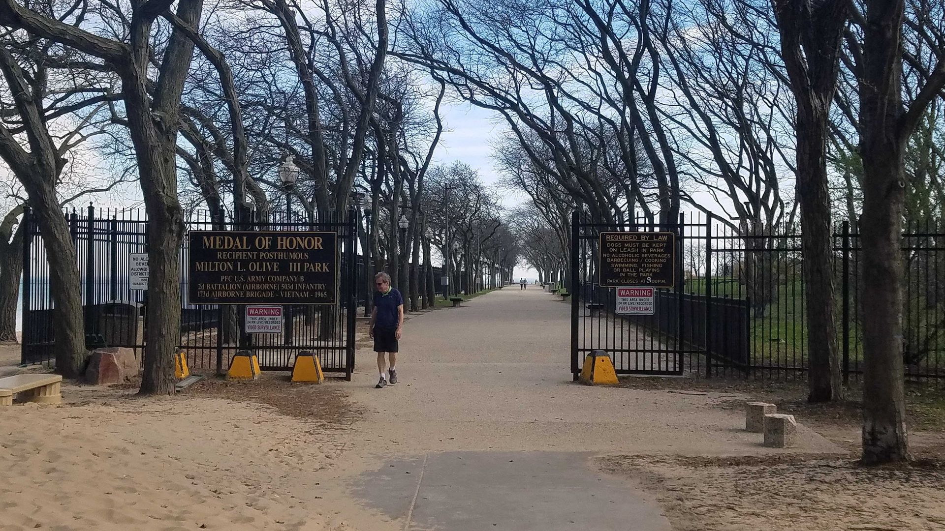 Photo of an entrance to a park.