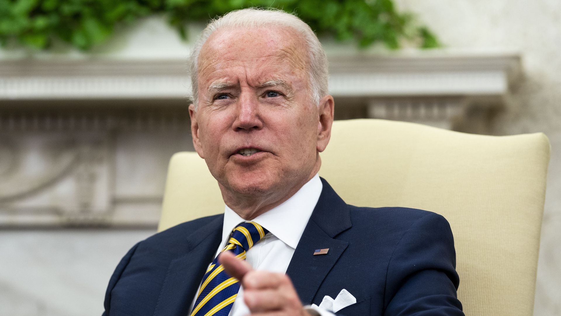 President Joe Biden meets with Israeli President Reuven Rivlin in the Oval Office June 28, 2021 in Washington, DC.