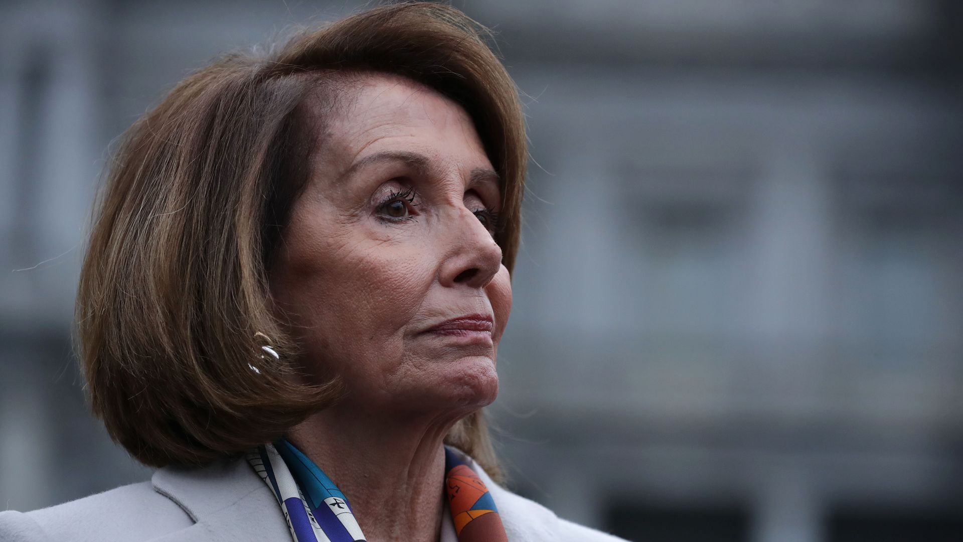 Nancy Pelosi looks regal.