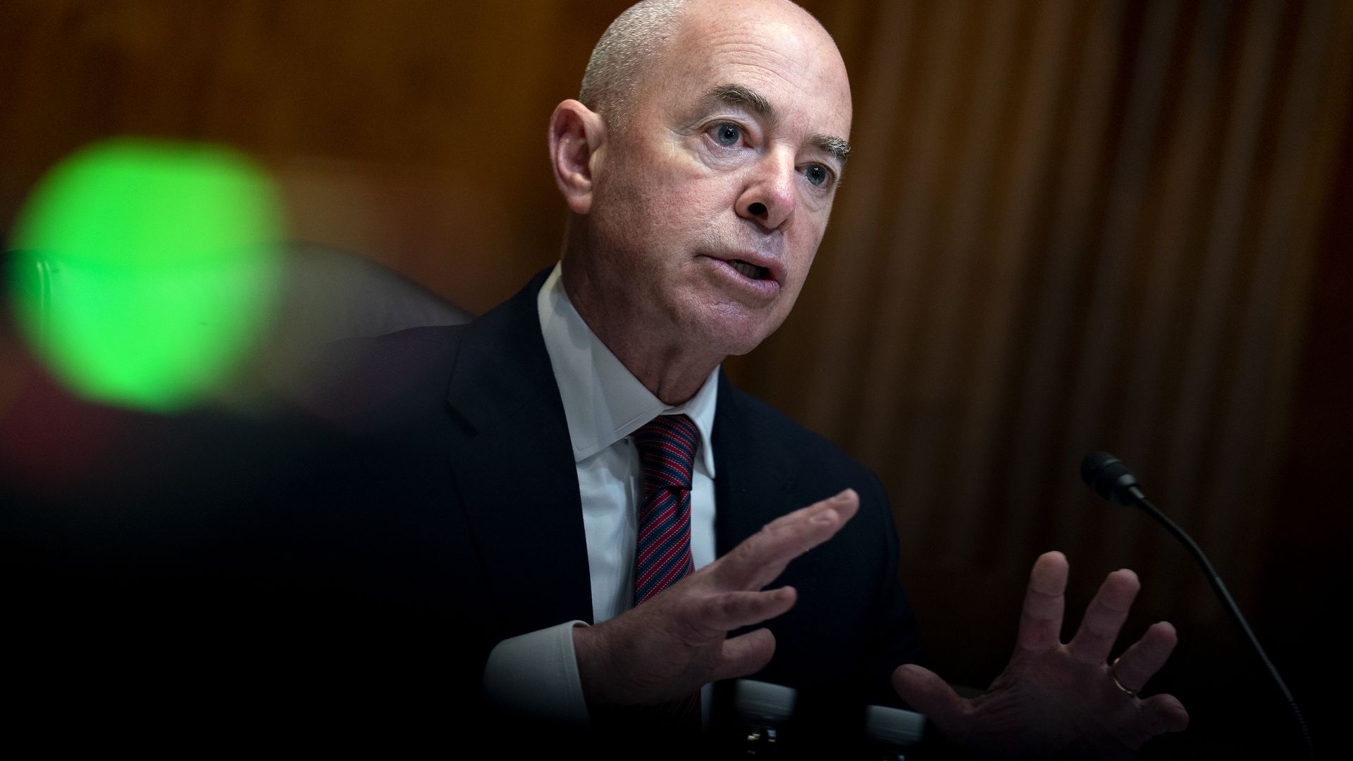 Department of Homeland Security Secretary Alejandro Mayorkas during a House hearing in May 2021.