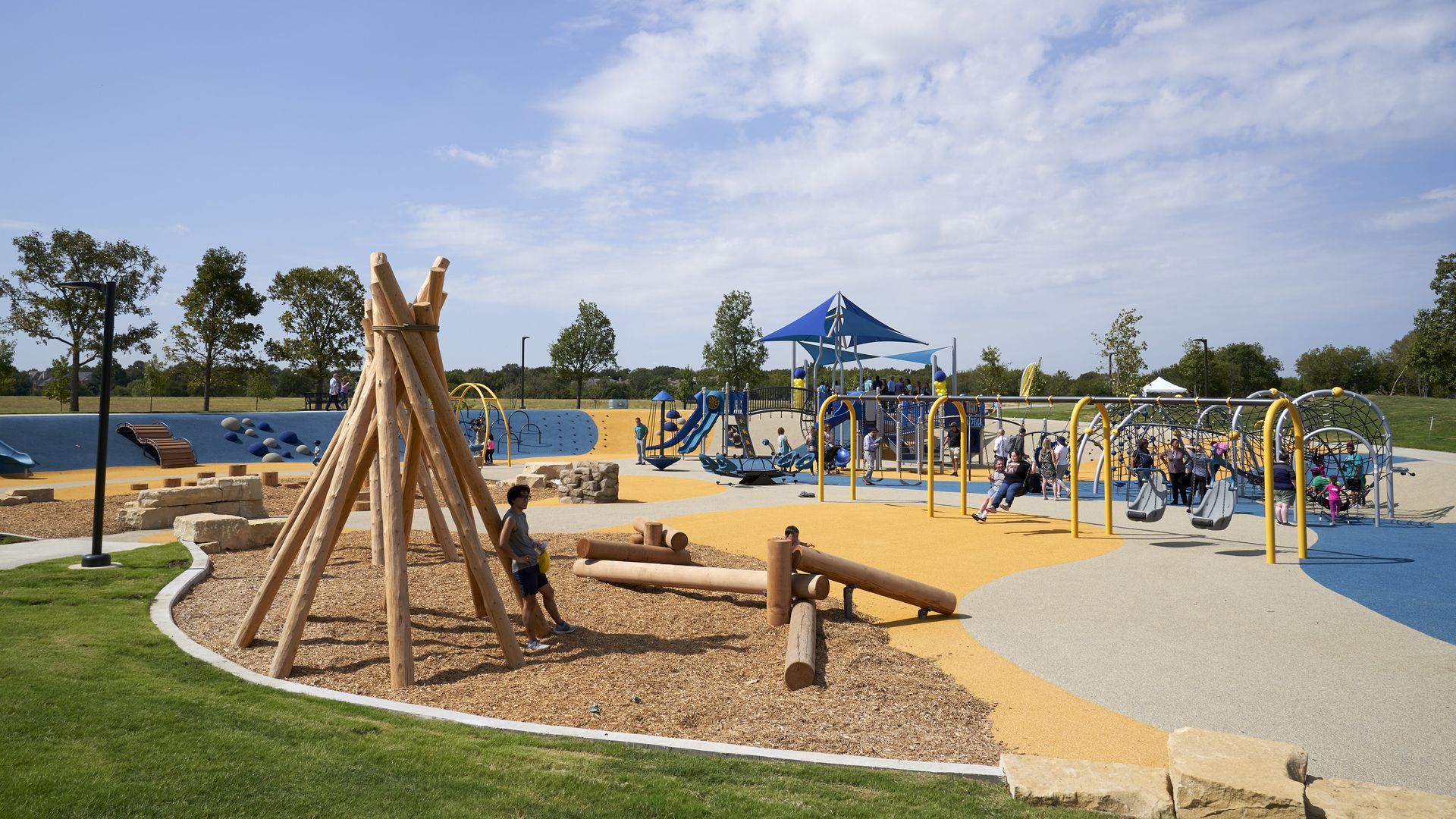 Liberty playground opened in Plano Texas in September 2019.