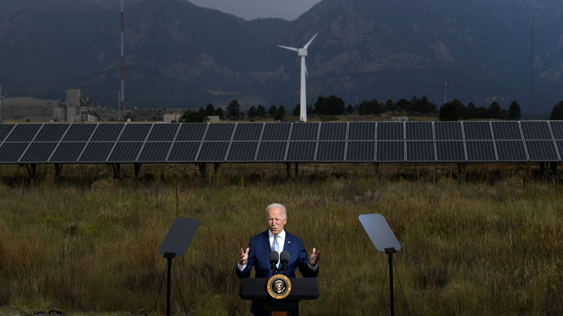 President  Biden at the National Renewable Energy Laboratory in Colorado on Sept. 14, 2021.