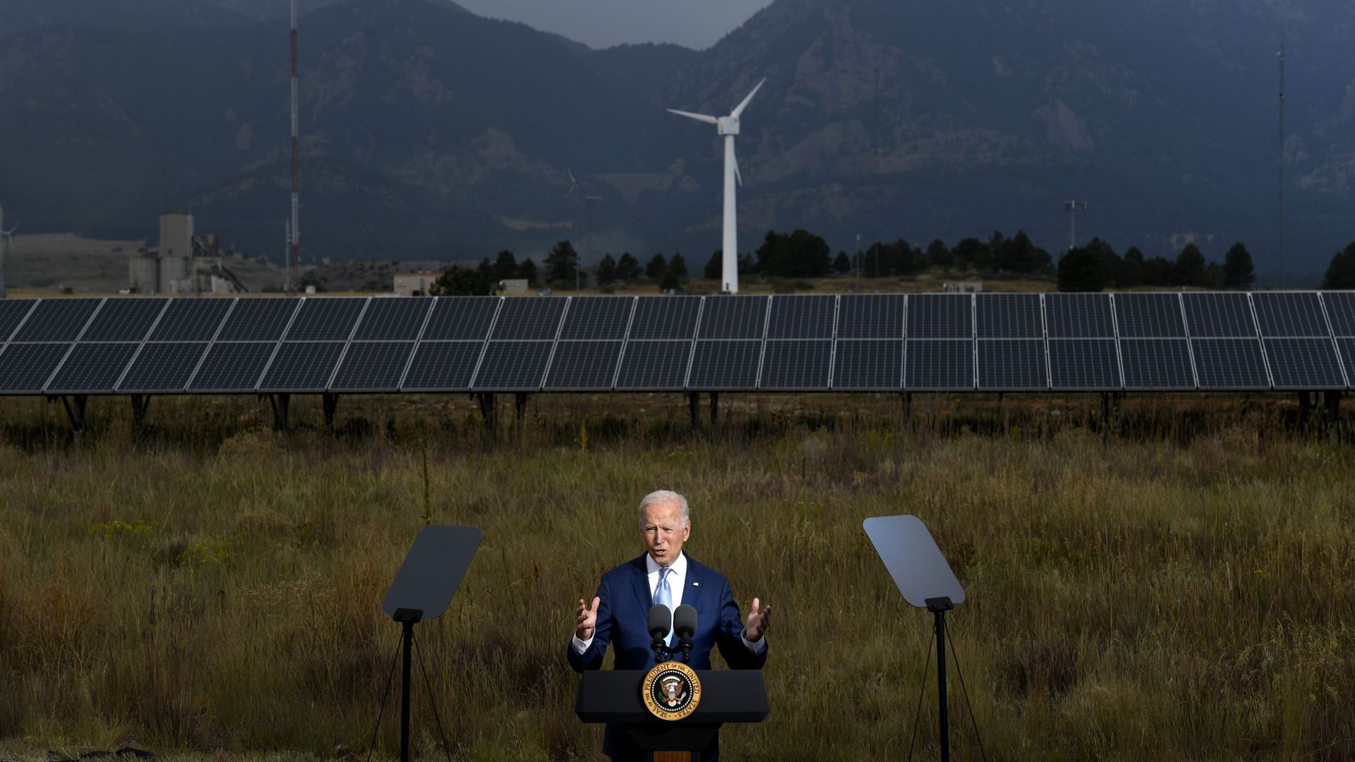 President Biden at the National Renewable Energy Laboratory in Colorado on Sept. 14, 2021.