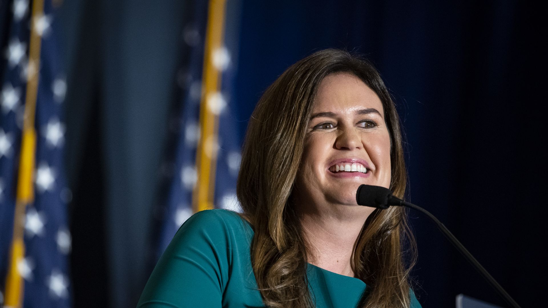 Gov. Sarah Huckabee Sanders.