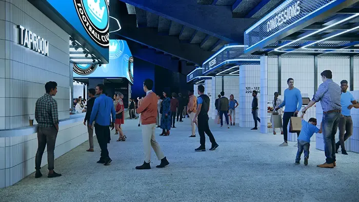 Bank of America Stadium renovation rendering