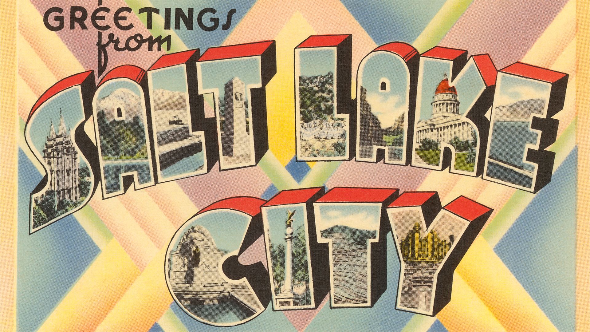 Salt Lake City postcard