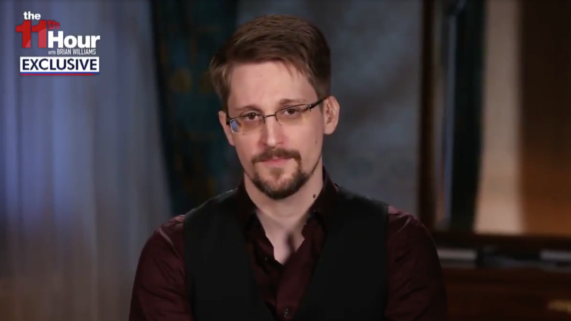 NSA whistleblower Edward Snowden is interviewed on MSNBC's "11th Hour."