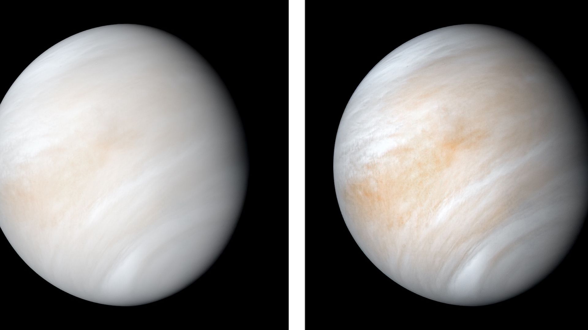 Two photos of Venus