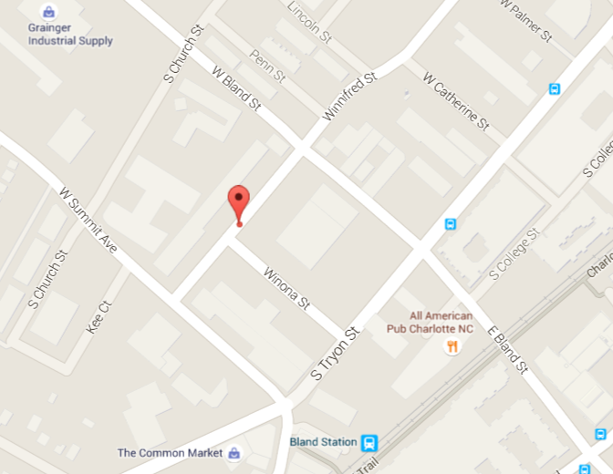 Charlotte Yoga South End map