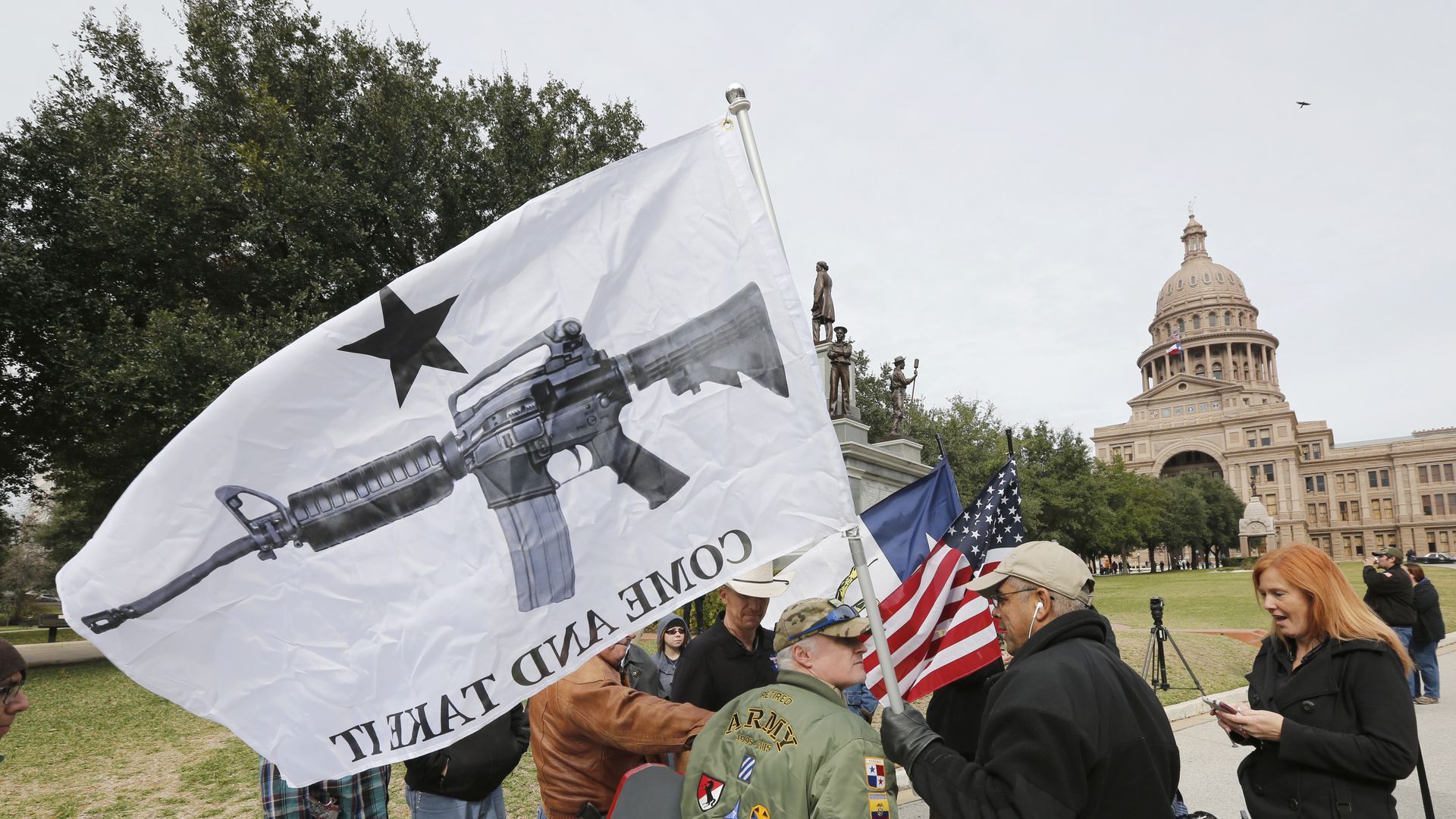 A gun rally at the Texas Capitol