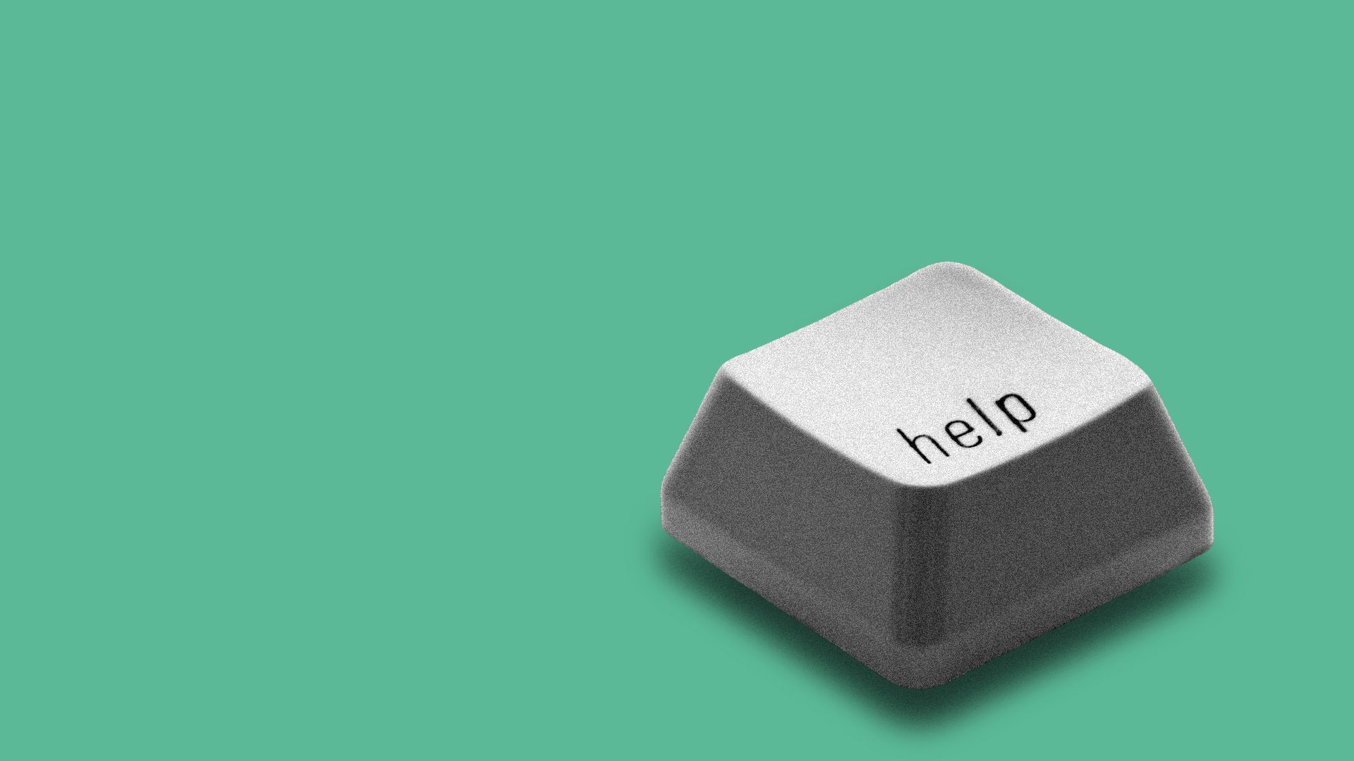Illustration of a help computer keyboard key.