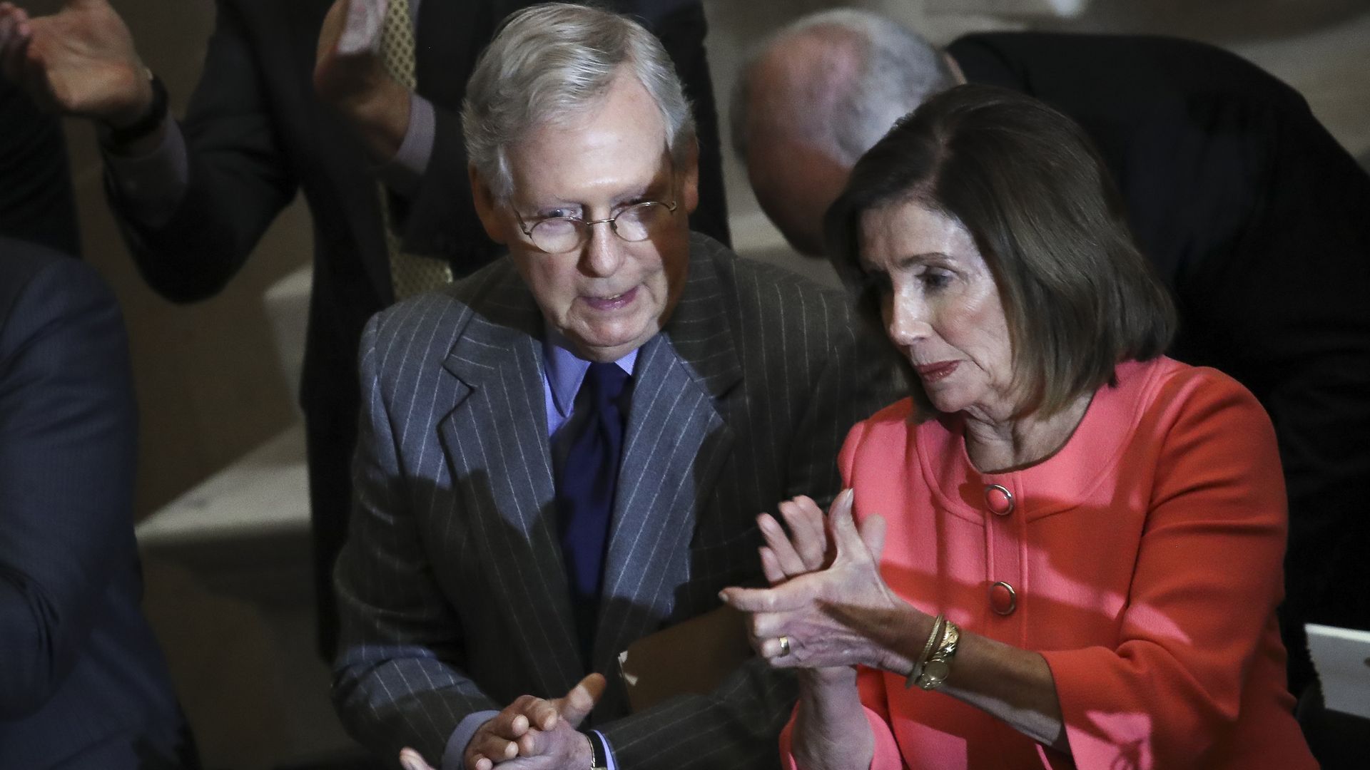 Pelosi and Mitch McConnell