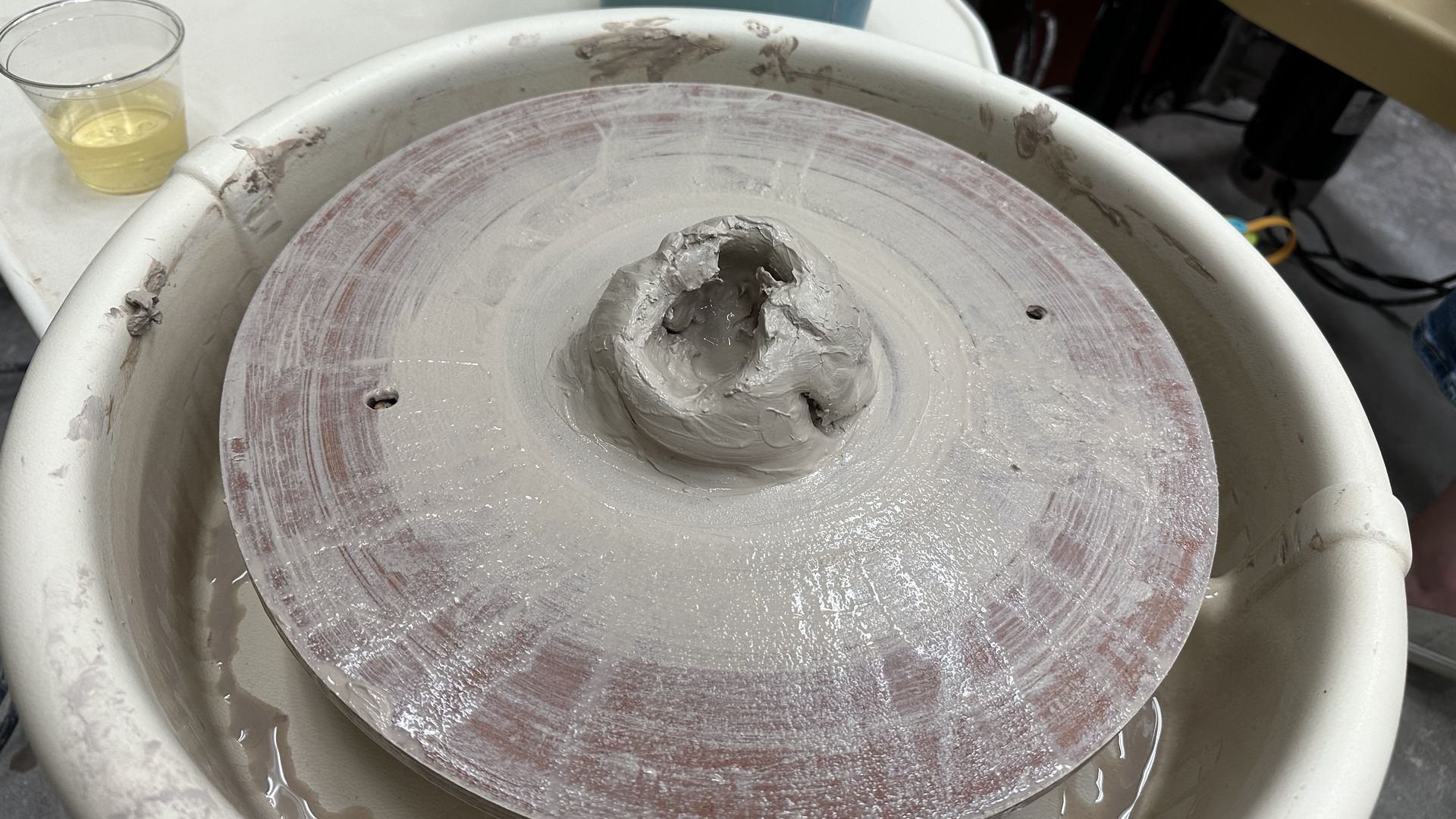 photo of pottery wheel