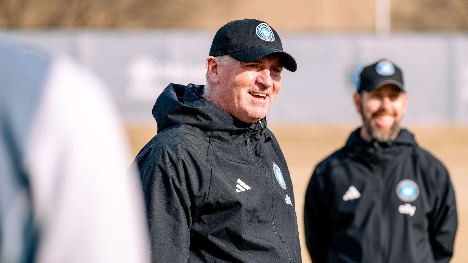 Charlotte FC head coach Dean Smith at training. 