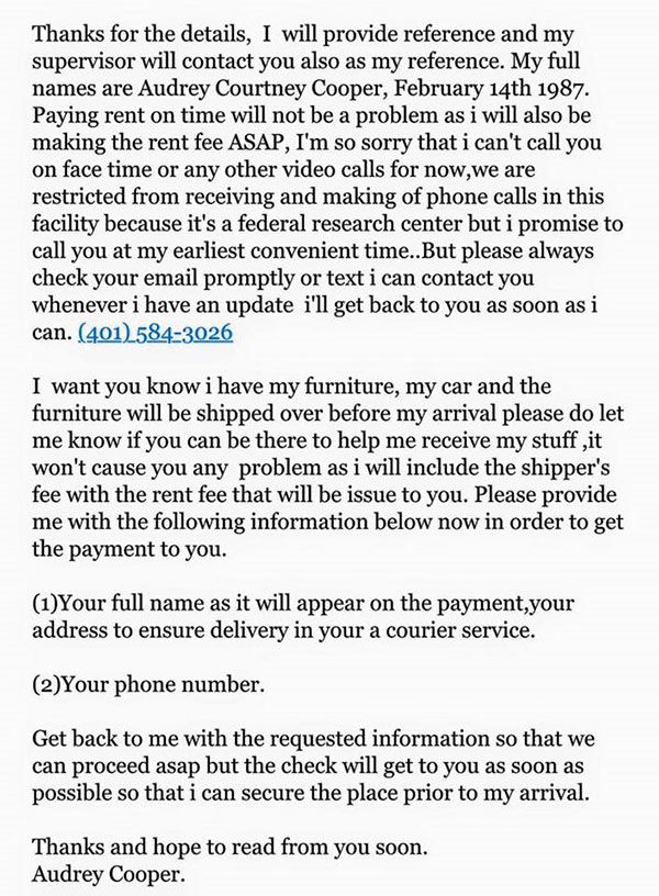 craiglist scam