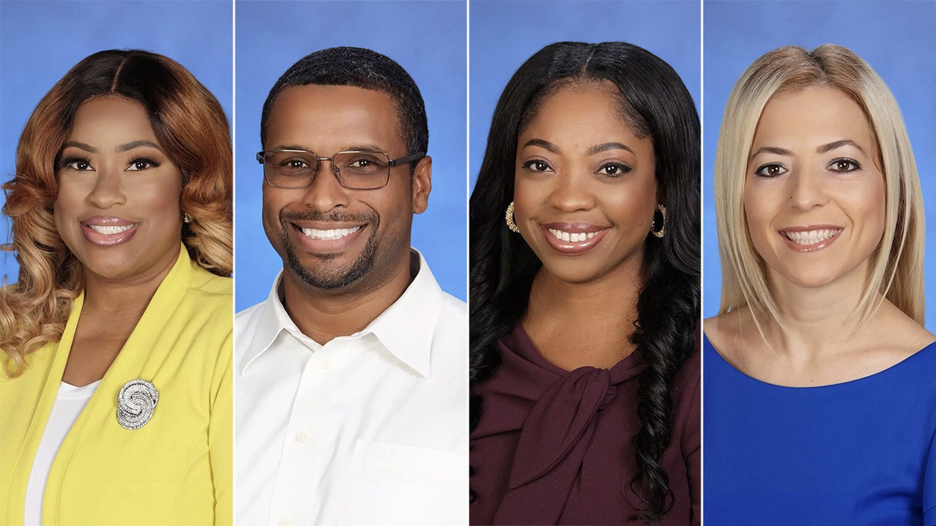 The four finalists for Miami-Dade County Teacher of the Year.